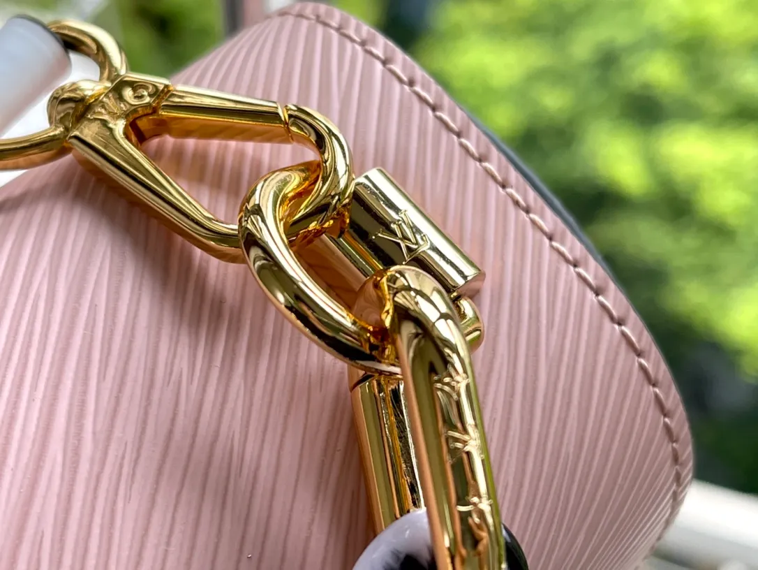 LOUIS VUITTON TWIST PM HANDBAG EPI GRAINED LEATHER PINK M58566_08 LOUIS VUITTON TWIST PM HANDBAG EPI GRAINED LEATHER PINK M58566 08