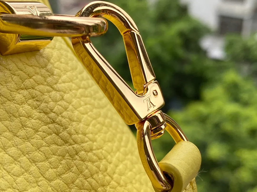 LOUIS VUITTON TWIST PM HANDBAG TAURILLON LEATHER SMOOTH CALFSKIN YELLOW M58571_7 LOUIS VUITTON TWIST PM HANDBAG TAURILLON LEATHER SMOOTH CALFSKIN YELLOW M58571 7