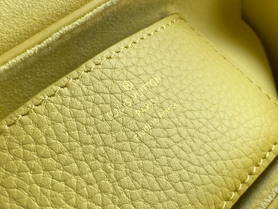 LOUIS VUITTON TWIST PM HANDBAG TAURILLON LEATHER SMOOTH CALFSKIN YELLOW M58571_9 LOUIS VUITTON TWIST PM HANDBAG TAURILLON LEATHER SMOOTH CALFSKIN YELLOW M58571 9