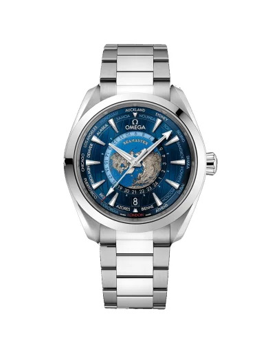 OMEGA SEAMASTER AQUA TERRA 43 WORLDTIMER STAINLESS STEEL 220.10.43.22.03.001