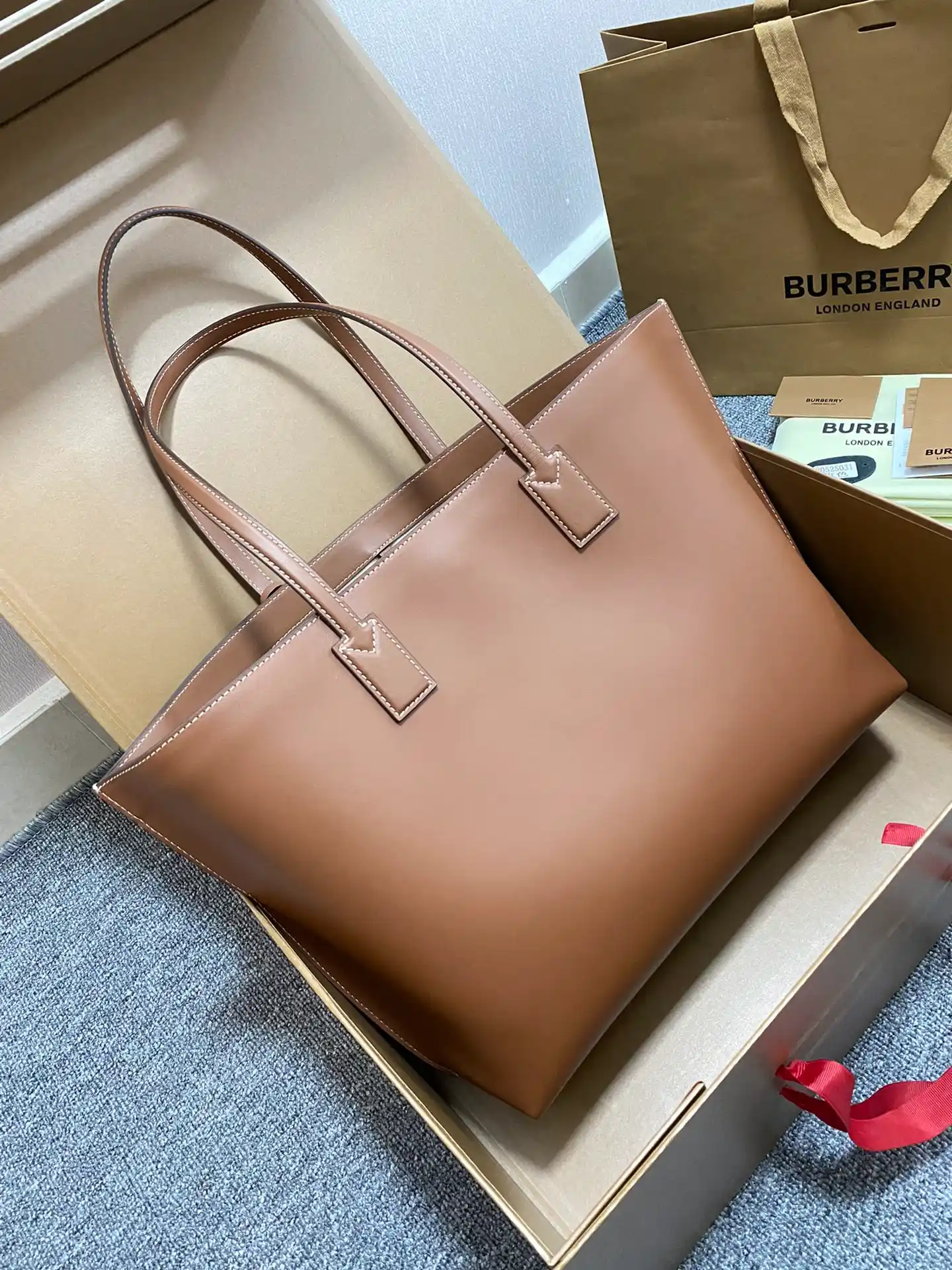 BURBERRY-MEDIUM-MONOGRAM-MOTIF-LEATHER-TOTE-TAN-80525031_2 BURBERRY MEDIUM MONOGRAM MOTIF LEATHER TOTE TAN 80525031 2