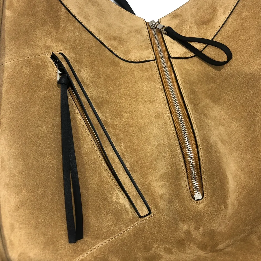 LOEWE-HAMMOCK-TOTE-BAG-IN-CALFSKIN-AND-SUEDE-DARK-GOLD-A538H02X01-3988_8 LOEWE HAMMOCK TOTE BAG IN CALFSKIN AND SUEDE DARK GOLD A538H02X01 3988 8
