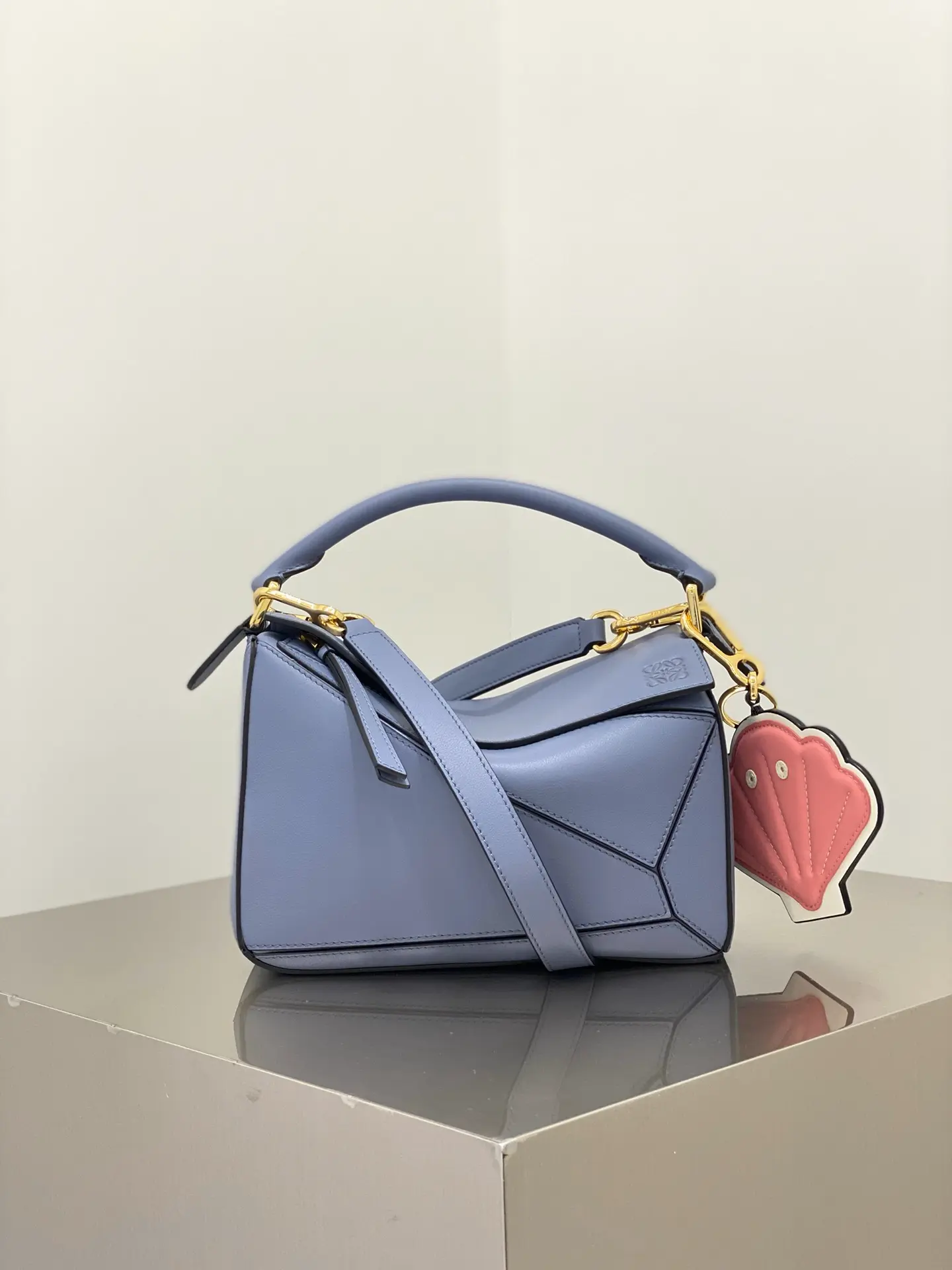 LOEWE-MINI-PUZZLE-BAG-IN-CLASSIC-CALFSKIN-ATLANTIC-BLUE-322.30.U95-6919_1 LOEWE MINI PUZZLE BAG IN CLASSIC CALFSKIN ATLANTIC BLUE 322.30.U95 6919 1