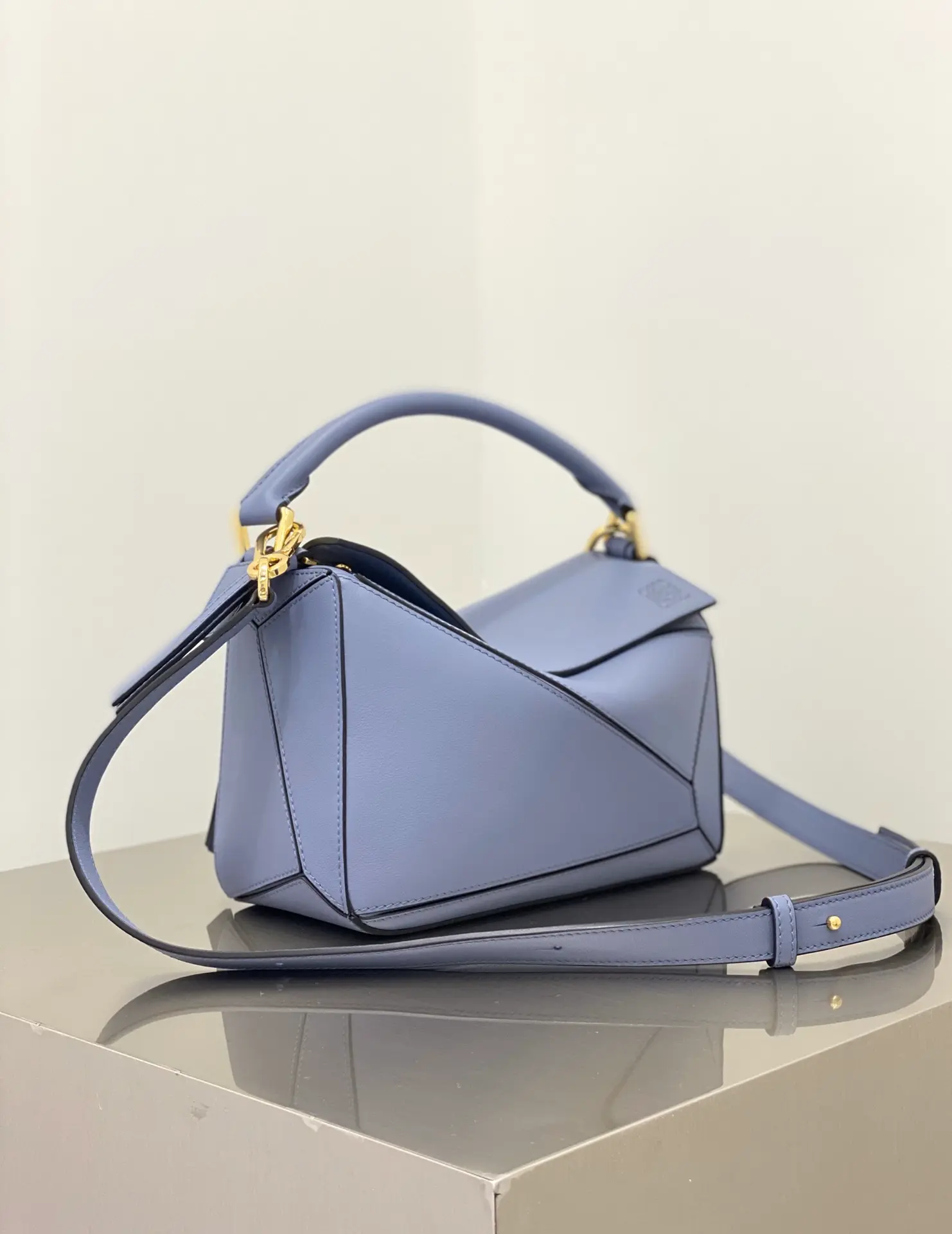 LOEWE-MINI-PUZZLE-BAG-IN-CLASSIC-CALFSKIN-ATLANTIC-BLUE-322.30.U95-6919_4 LOEWE MINI PUZZLE BAG IN CLASSIC CALFSKIN ATLANTIC BLUE 322.30.U95 6919 4