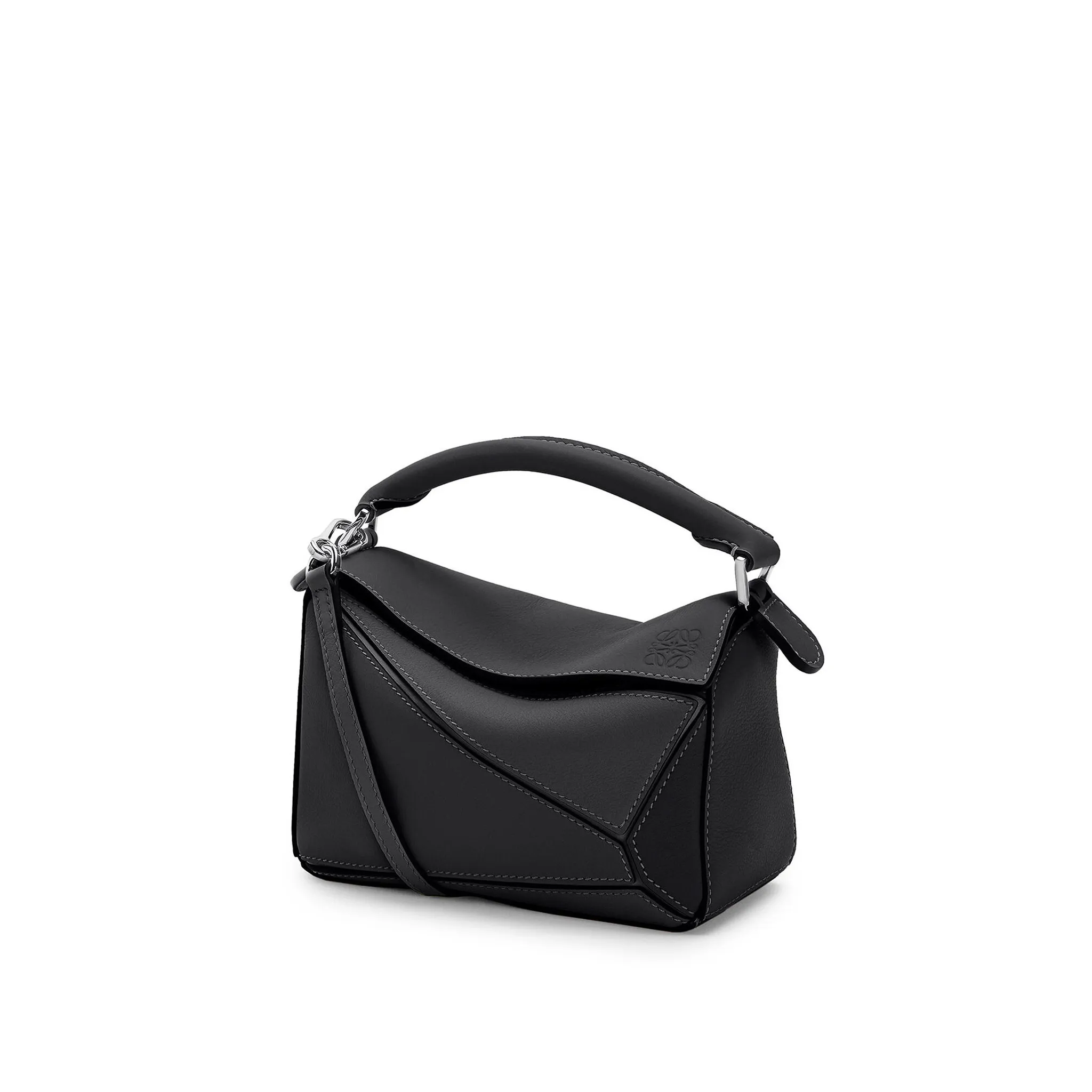LOEWE-MINI-PUZZLE-BAG-IN-CLASSIC-CALFSKIN-BLACK-322.30.U95-1100 LOEWE MINI PUZZLE BAG IN CLASSIC CALFSKIN BLACK 322.30.U95 1100