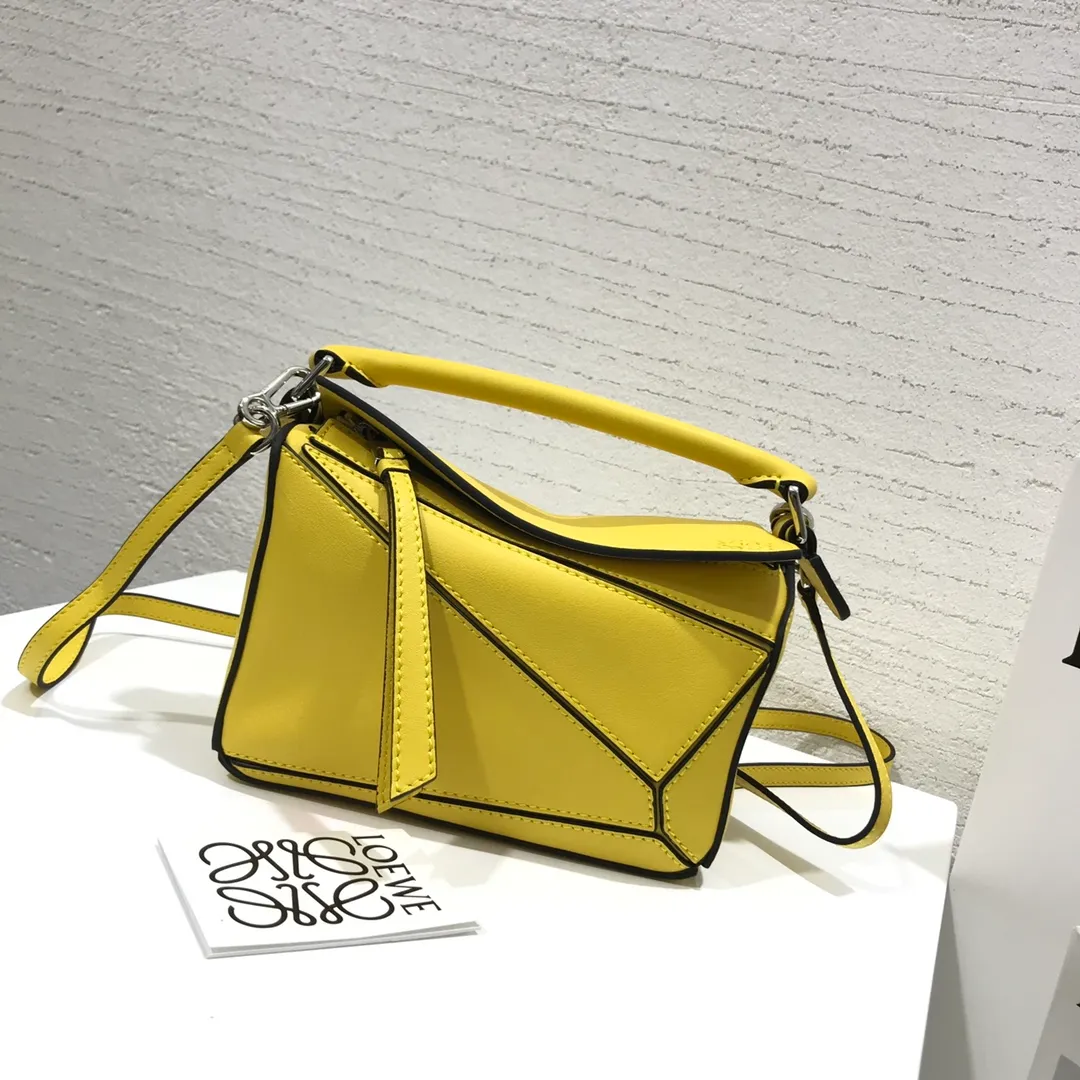 LOEWE-MINI-PUZZLE-BAG-IN-CLASSIC-CALFSKIN-LIME-YELLOW-322.30.U95-4801_3 LOEWE MINI PUZZLE BAG IN CLASSIC CALFSKIN LIME YELLOW 322.30.U95 4801 3