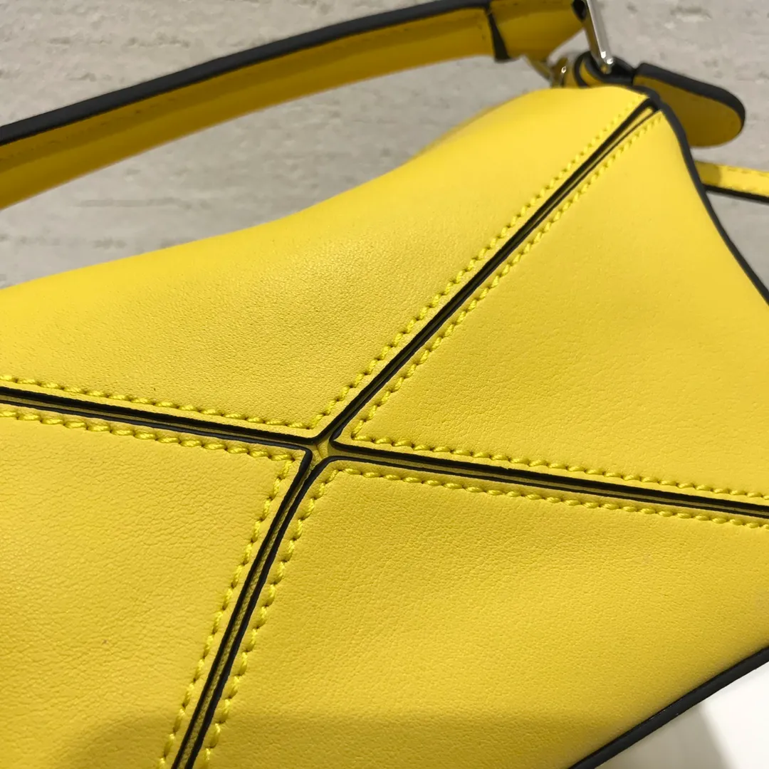 LOEWE-MINI-PUZZLE-BAG-IN-CLASSIC-CALFSKIN-LIME-YELLOW-322.30.U95-4801_5 LOEWE MINI PUZZLE BAG IN CLASSIC CALFSKIN LIME YELLOW 322.30.U95 4801 5