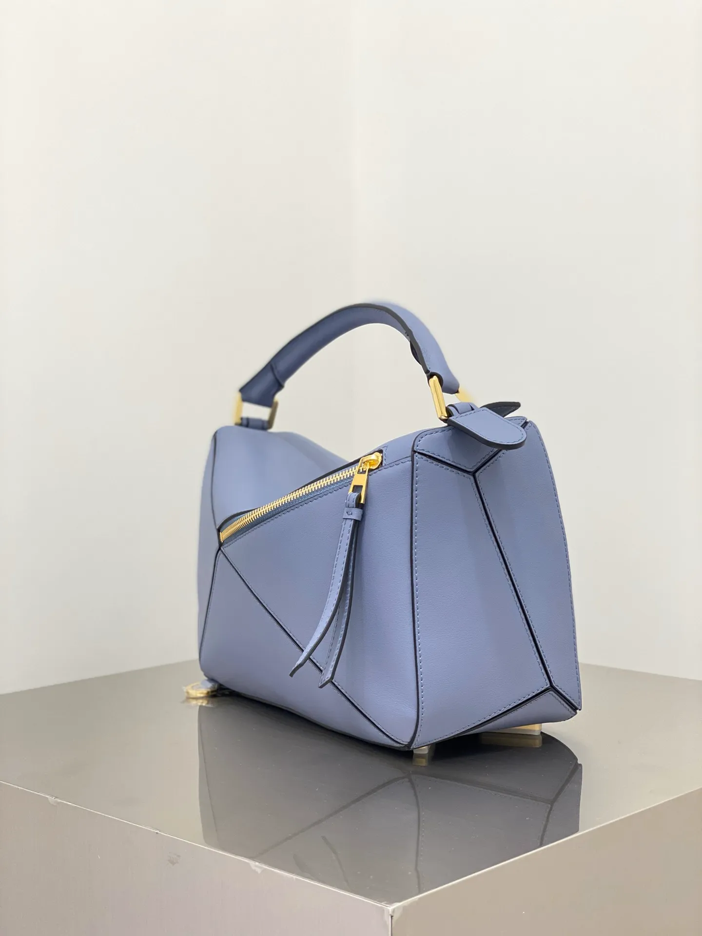 LOEWE-PUZZLE-BAG-IN-CLASSIC-CALFSKIN-ATLANTIC-BLUE-322.30.S20-6919_5 LOEWE PUZZLE BAG IN CLASSIC CALFSKIN ATLANTIC BLUE 322.30.S20 6919 5