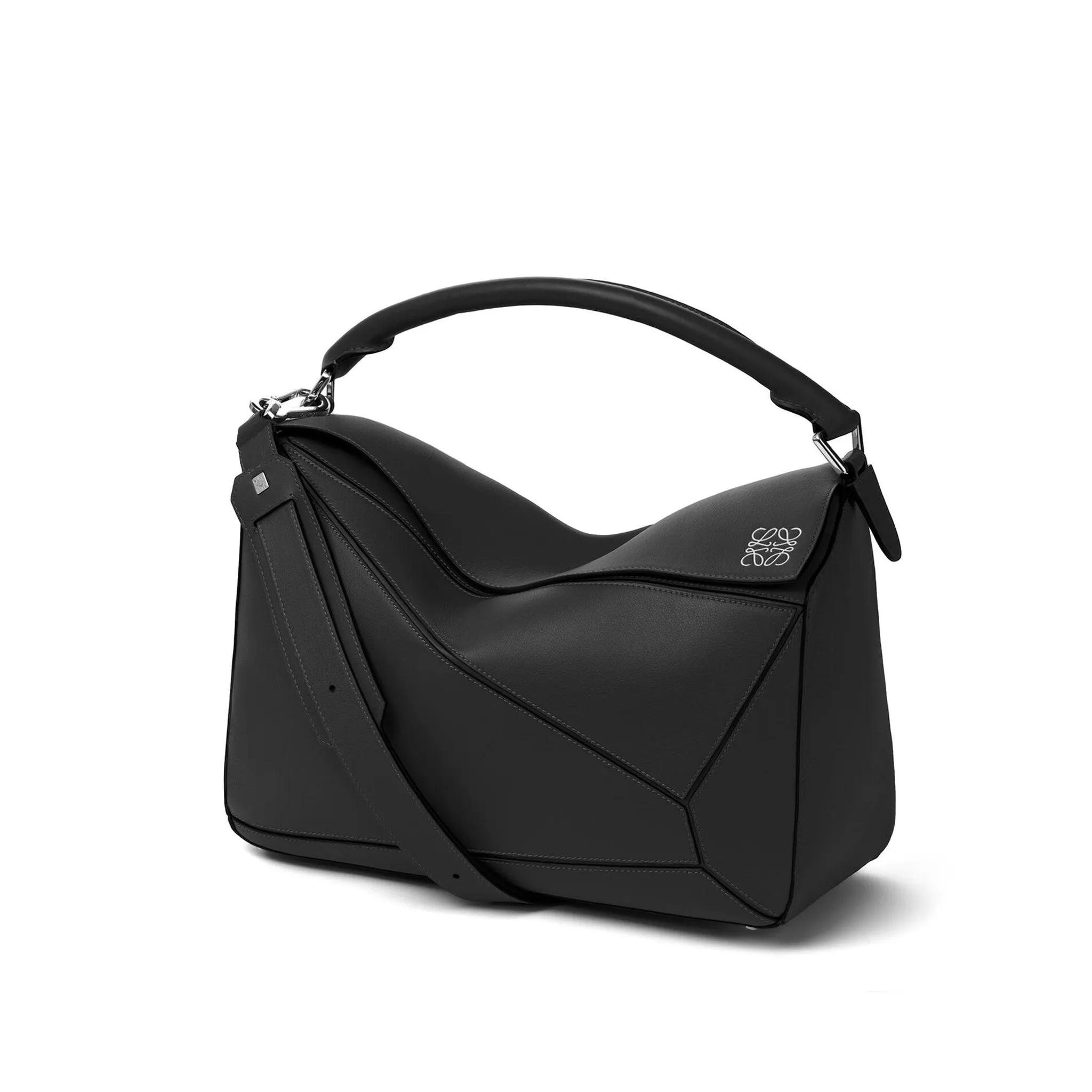 LOEWE-PUZZLE-BAG-IN-CLASSIC-CALFSKIN-BLACK-322.30.S20-1100 LOEWE PUZZLE BAG IN CLASSIC CALFSKIN BLACK 322.30.S20 1100