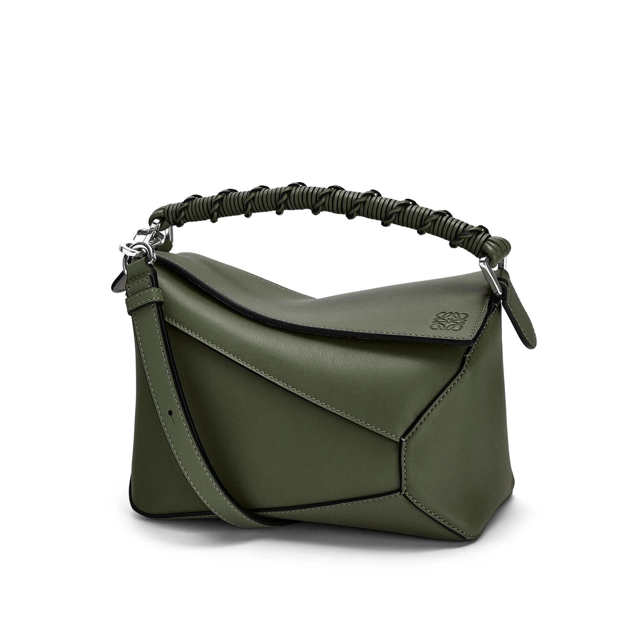 LOEWE-PUZZLE-EDGE-BAG-IN-NAPPA-CALFSKIN-VINTAGE-KHAKI-A510P49X01-4429 LOEWE PUZZLE EDGE BAG IN NAPPA CALFSKIN VINTAGE KHAKI A510P49X01 4429