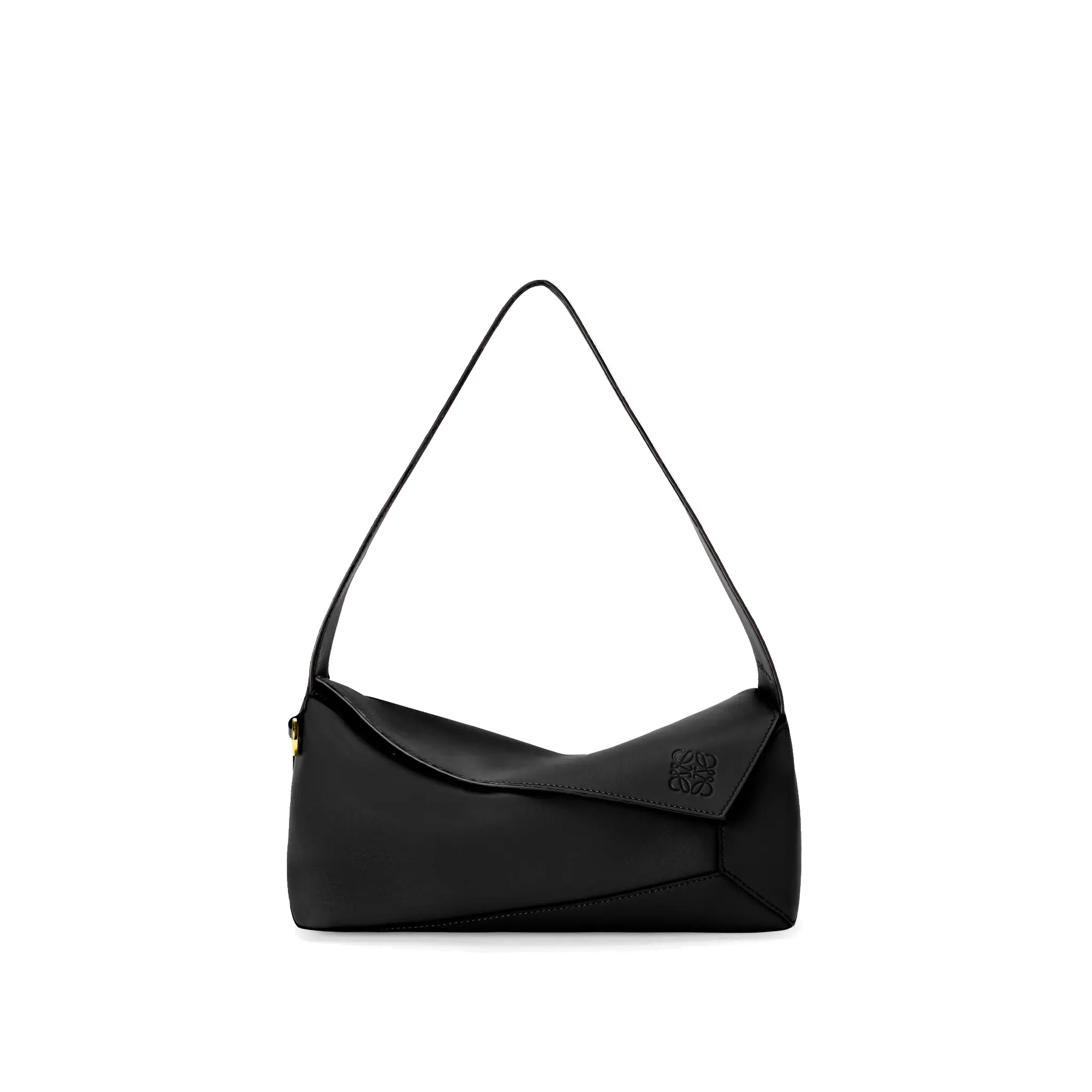 LOEWE-PUZZLE-HOBO-BAG-IN-NAPPA-CALFSKIN-BLACK-A510J67X01-1100 LOEWE PUZZLE HOBO BAG IN NAPPA CALFSKIN BLACK A510J67X01 1100