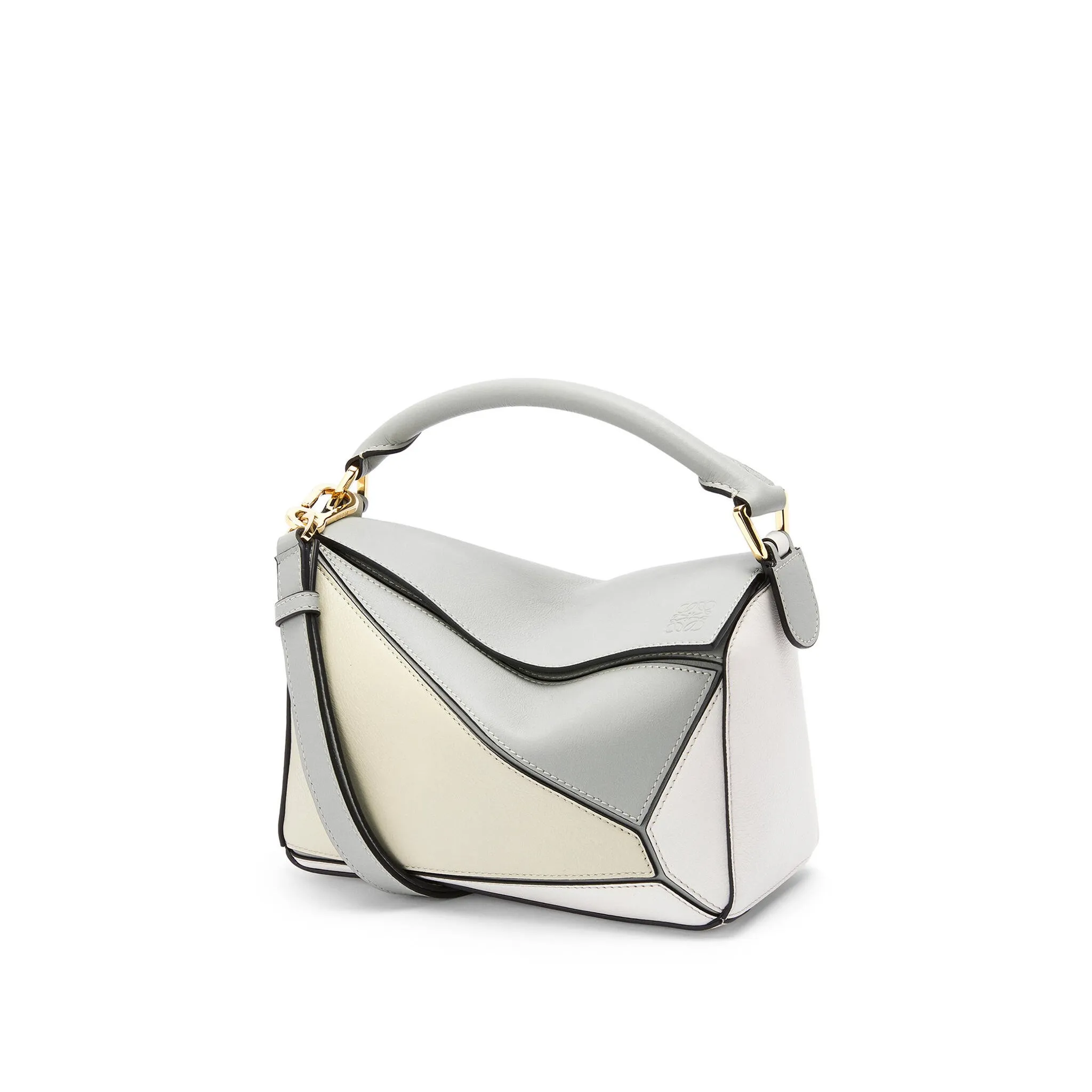 LOEWE-SMALL-PUZZLE-BAG-CLASSIC-CALFSKIN-ASH-GREY-A510S21X55-1693 LOEWE SMALL PUZZLE BAG CLASSIC CALFSKIN ASH GREY A510S21X55 1693