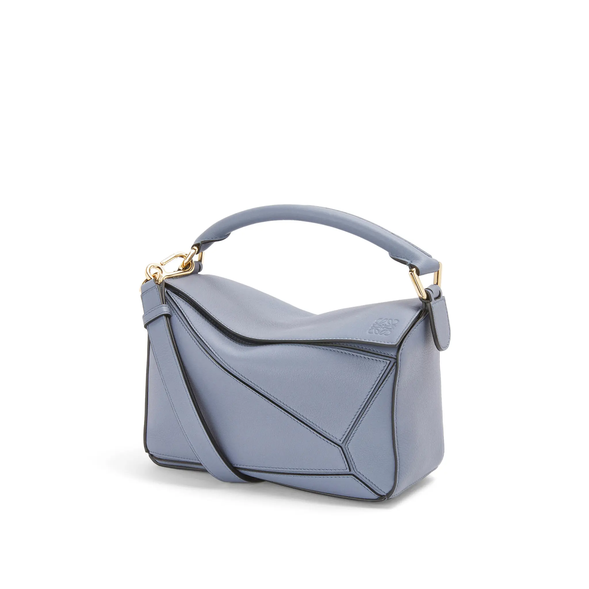 LOEWE-SMALL-PUZZLE-BAG-IN-CLASSIC-CALFSKIN-ATLANTIC-BLUE-322.30.S21-6919 LOEWE SMALL PUZZLE BAG IN CLASSIC CALFSKIN ATLANTIC BLUE 322.30.S21 6919