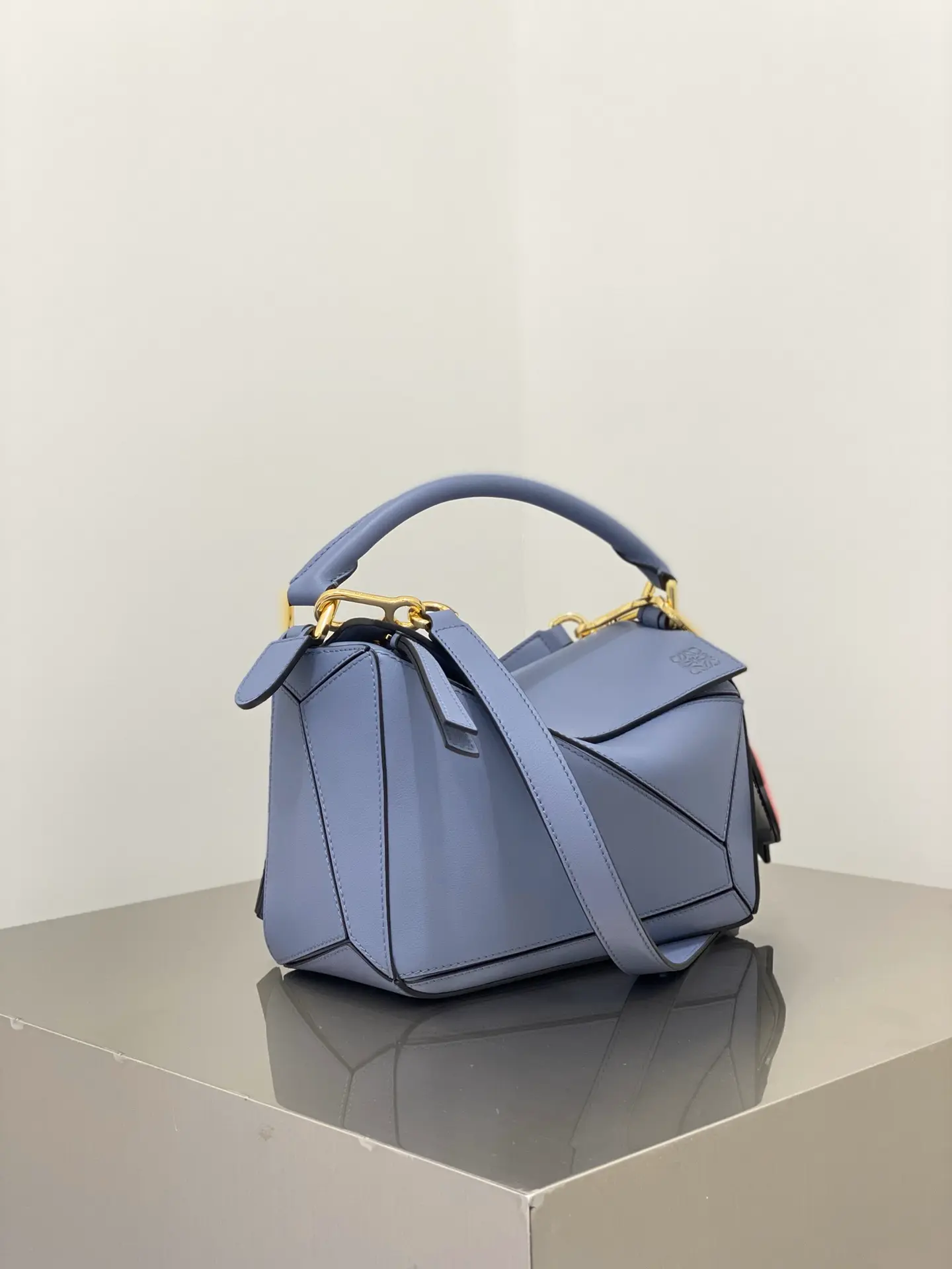 LOEWE-SMALL-PUZZLE-BAG-IN-CLASSIC-CALFSKIN-ATLANTIC-BLUE-322.30.S21-6919_2 LOEWE SMALL PUZZLE BAG IN CLASSIC CALFSKIN ATLANTIC BLUE 322.30.S21 6919 2