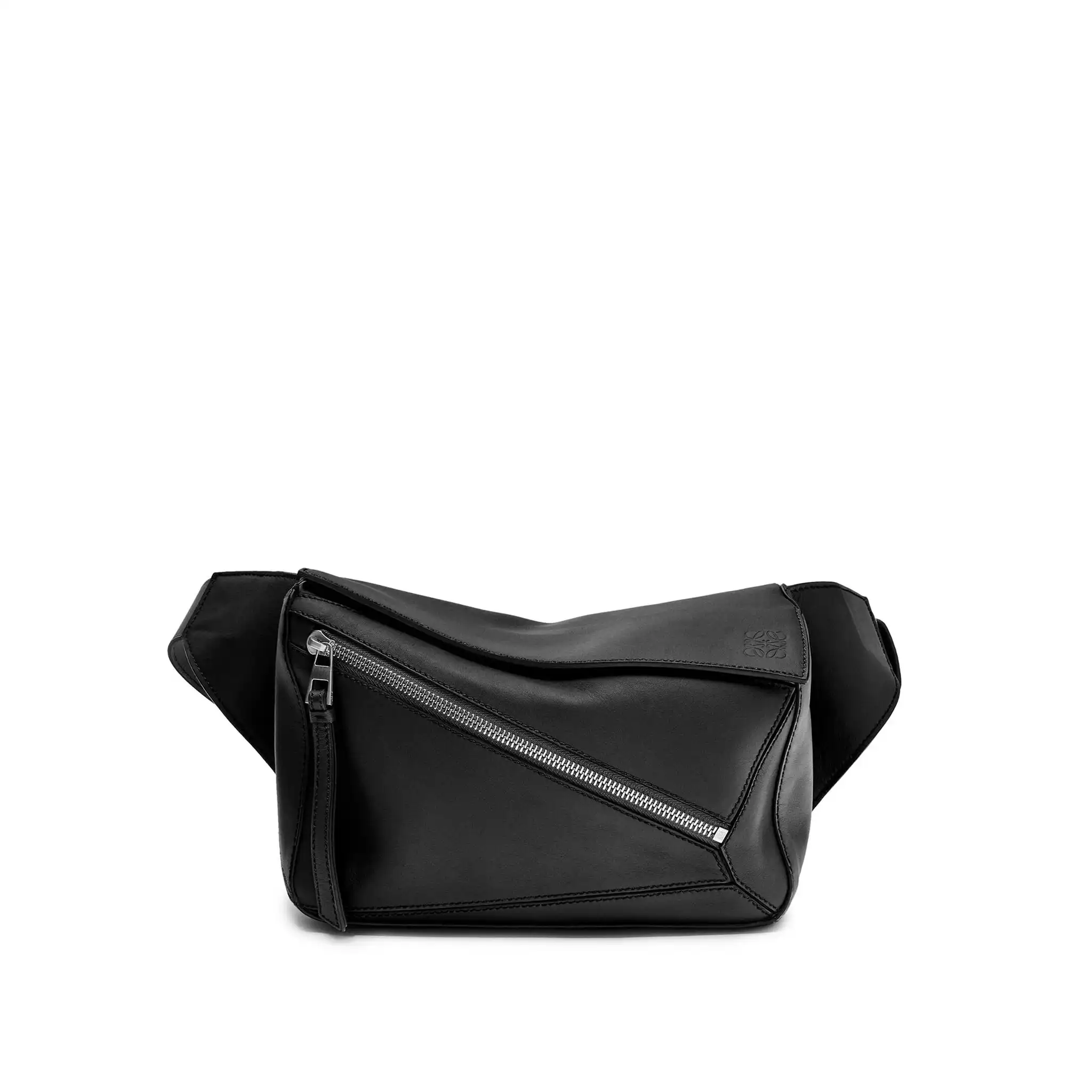LOEWE-SMALL-PUZZLE-BUMBAG-IN-CLASSIC-CALFSKIN-BLACK-B510P35X09-1100 LOEWE SMALL PUZZLE BUMBAG IN CLASSIC CALFSKIN BLACK B510P35X09 1100