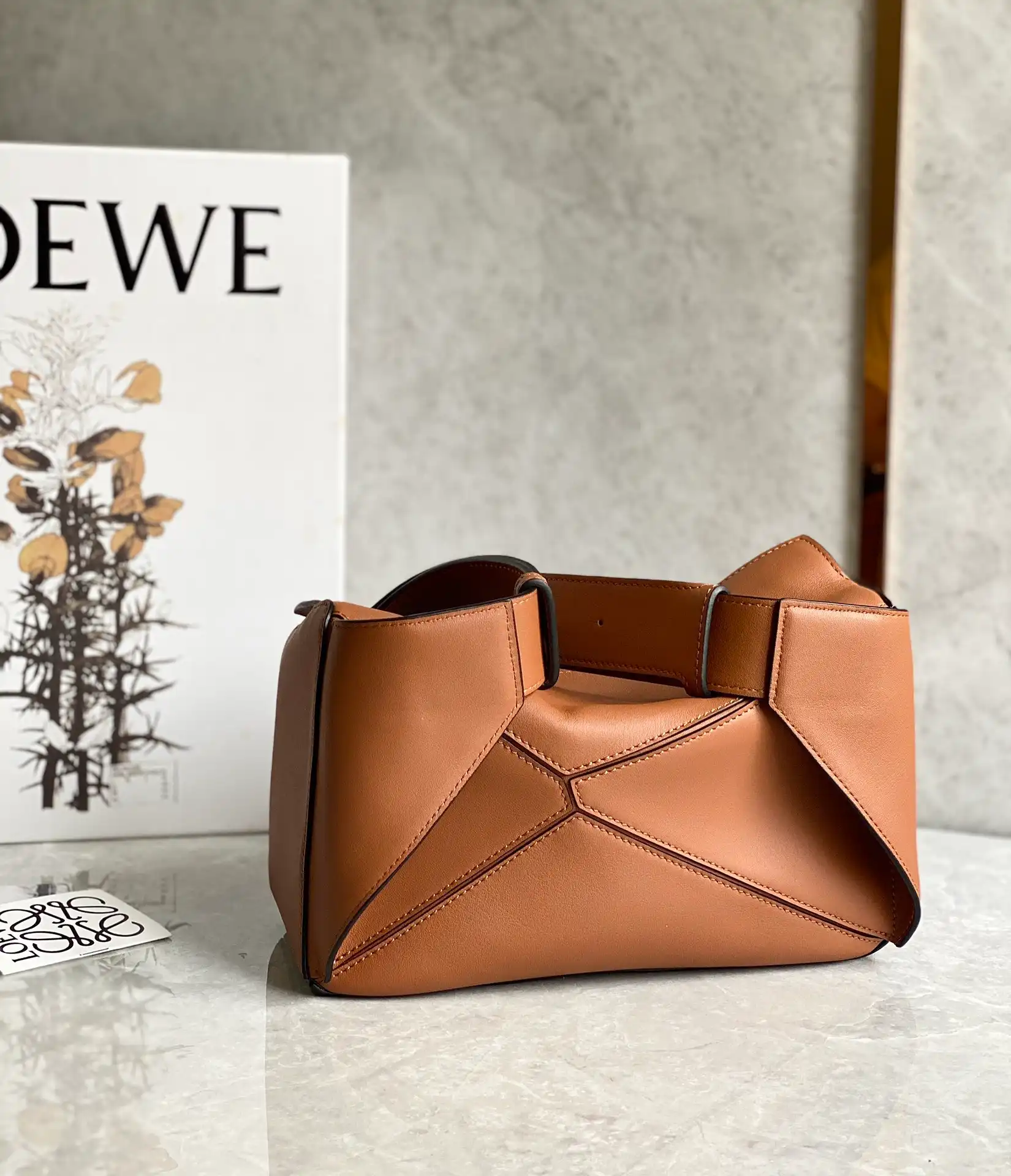 LOEWE-SMALL-PUZZLE-BUMBAG-IN-CLASSIC-CALFSKIN-TAN-B510P35X09-2530_03 LOEWE SMALL PUZZLE BUMBAG IN CLASSIC CALFSKIN TAN B510P35X09 2530 03
