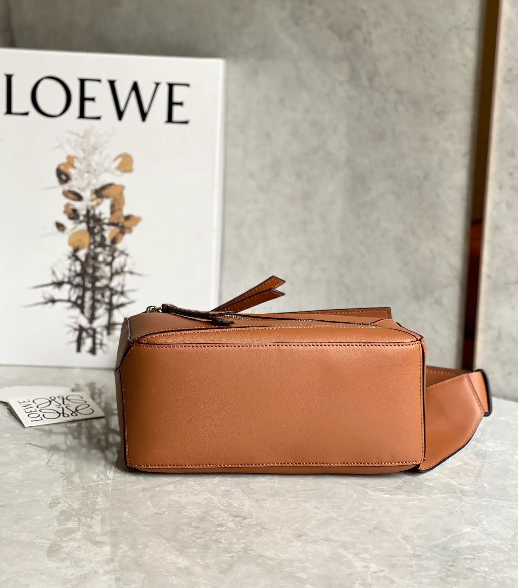 LOEWE-SMALL-PUZZLE-BUMBAG-IN-CLASSIC-CALFSKIN-TAN-B510P35X09-2530_04 LOEWE SMALL PUZZLE BUMBAG IN CLASSIC CALFSKIN TAN B510P35X09 2530 04