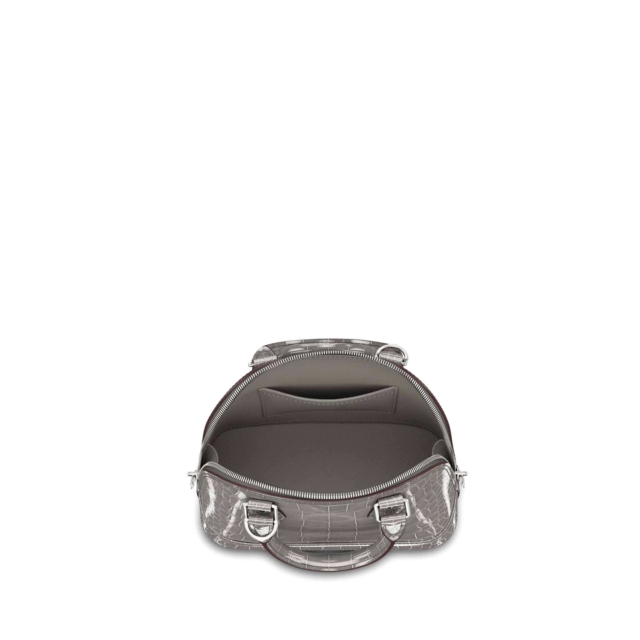 LOUIS VUITTON ALMA BB HANDBAG BRILLIANT ALLIGATOR LEATHER GREY N99543_3 LOUIS VUITTON ALMA BB HANDBAG BRILLIANT ALLIGATOR LEATHER GREY N99543 3 1