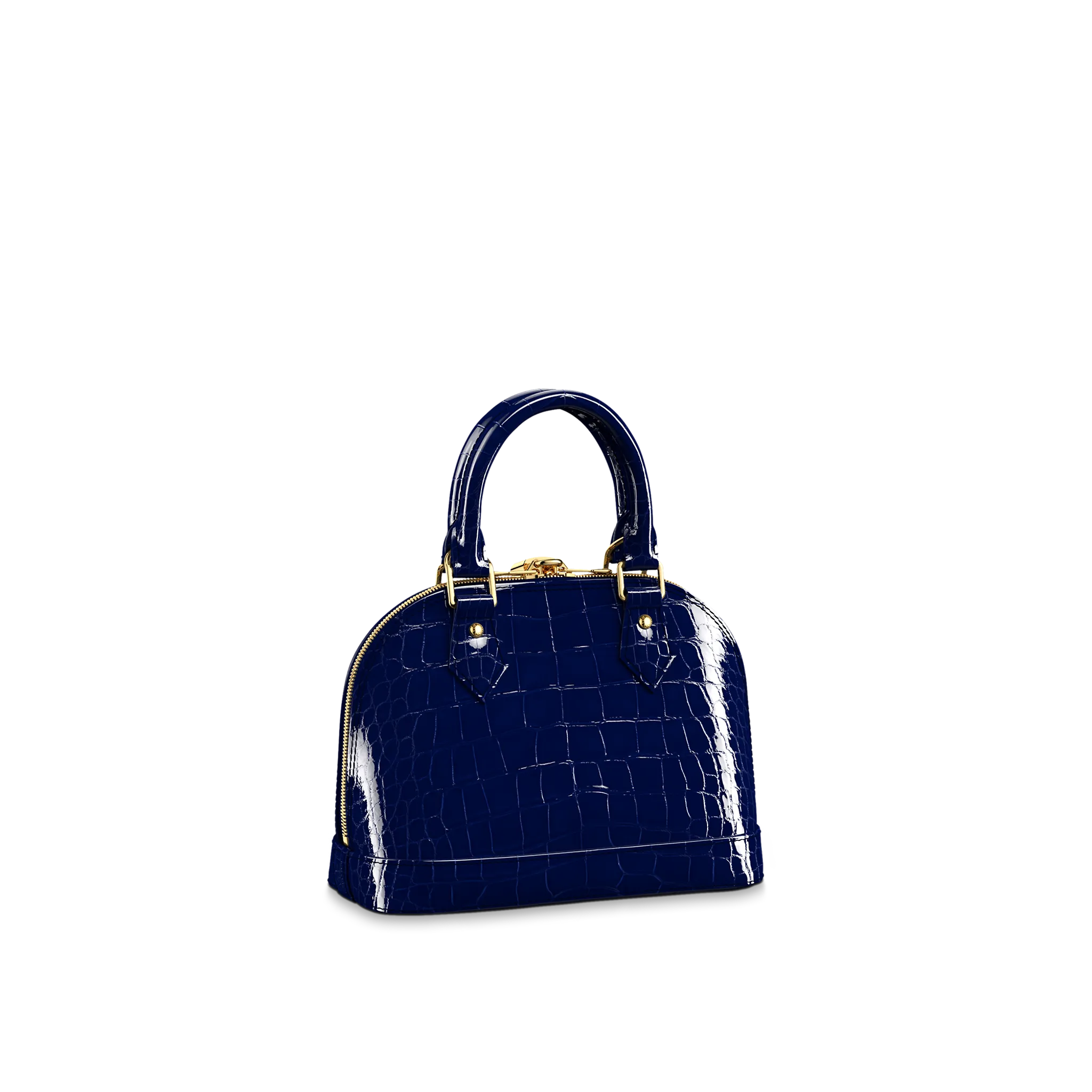 LOUIS VUITTON ALMA BB HANDBAG BRILLIANT ALLIGATOR LEATHER SAPHIR BLUE N91743_1 LOUIS VUITTON ALMA BB HANDBAG BRILLIANT ALLIGATOR LEATHER SAPHIR BLUE N91743 1