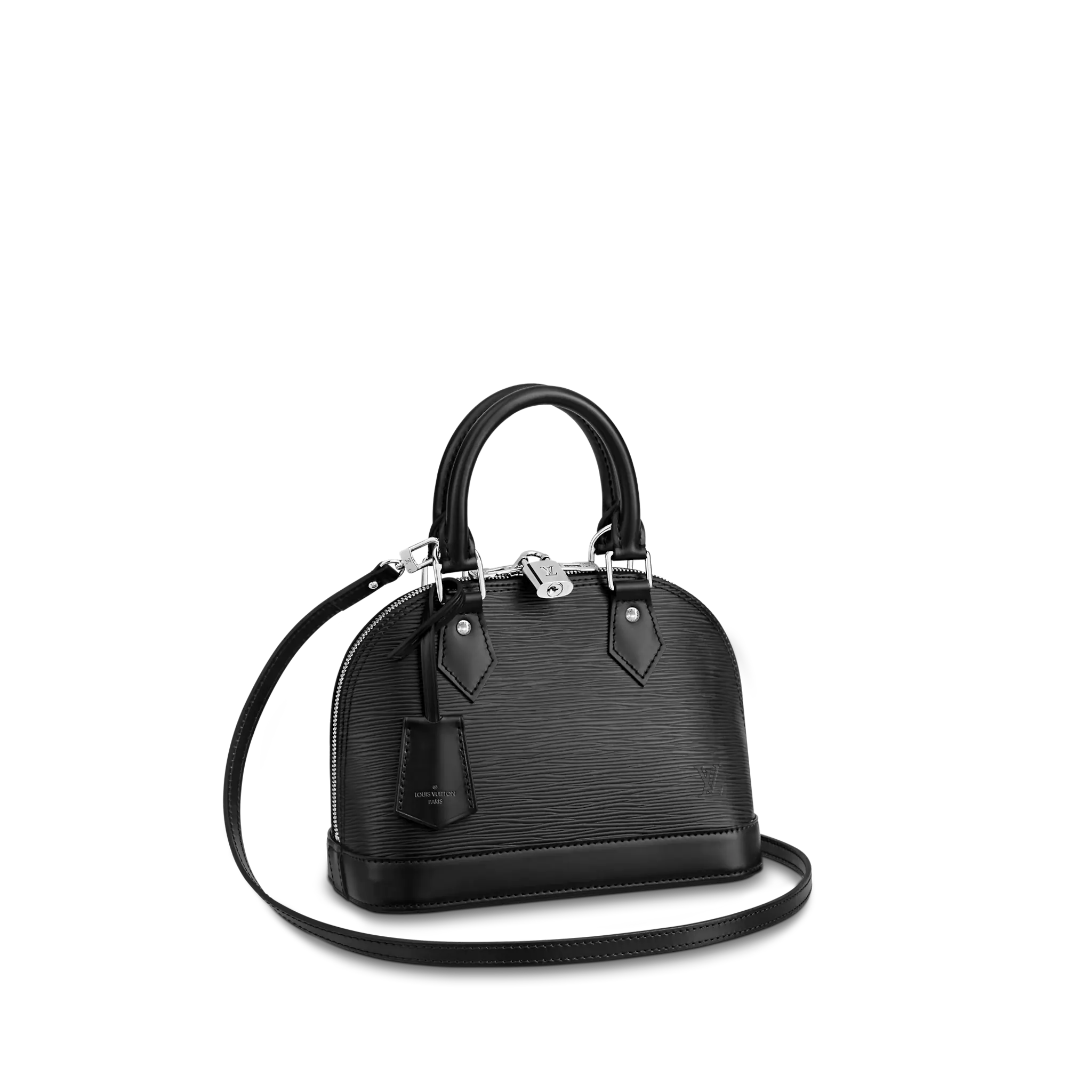 LOUIS VUITTON ALMA BB HANDBAG EPI GRAINED COWHIDE LEATHER BLACK M40862 LOUIS VUITTON ALMA BB HANDBAG EPI GRAINED COWHIDE LEATHER BLACK M40862