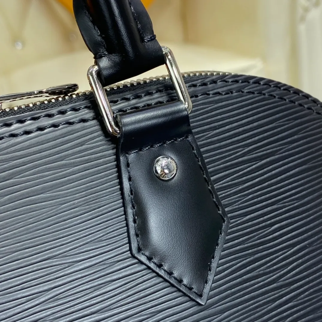 LOUIS VUITTON ALMA BB HANDBAG EPI GRAINED COWHIDE LEATHER BLACK M40862_8 LOUIS VUITTON ALMA BB HANDBAG EPI GRAINED COWHIDE LEATHER BLACK M40862 8