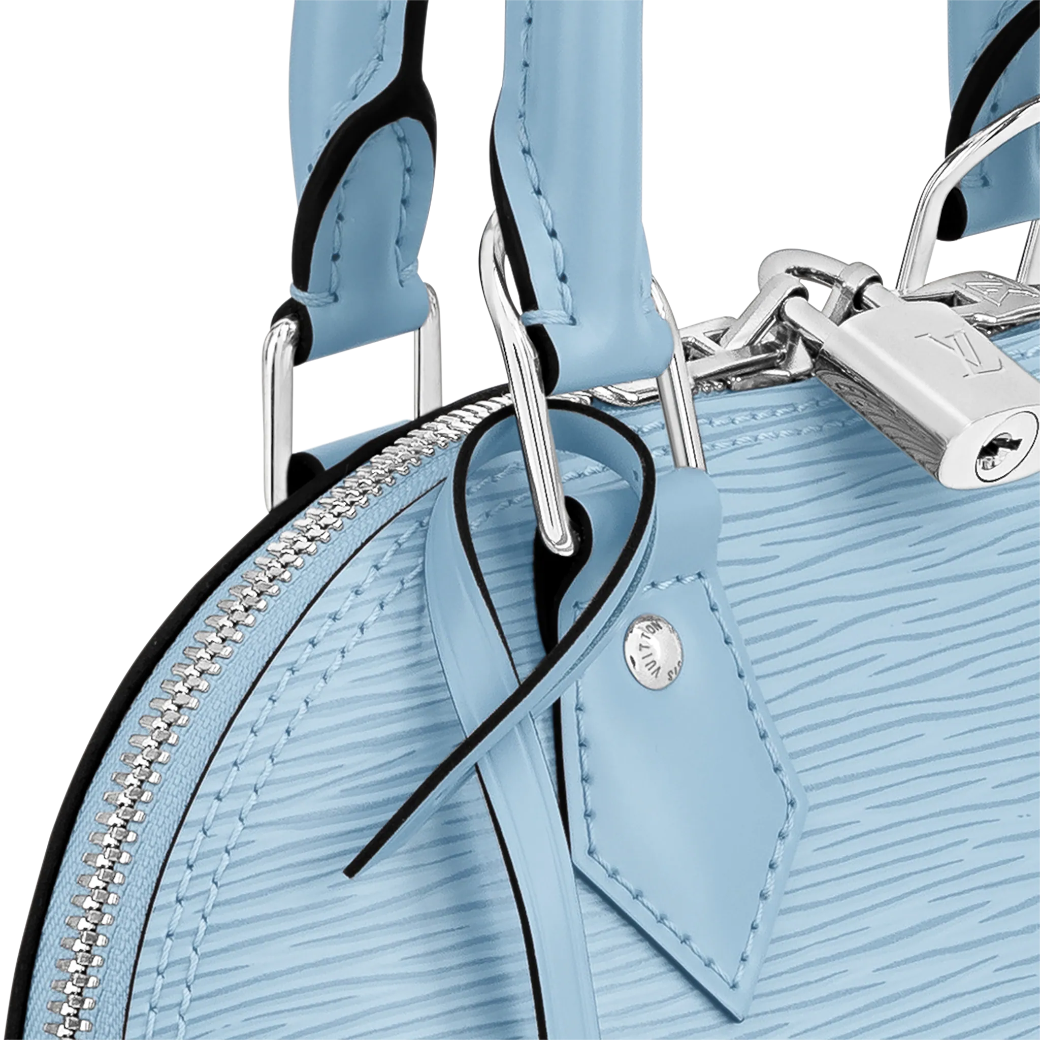 LOUIS VUITTON ALMA BB HANDBAG EPI GRAINED COWHIDE LEATHER BLEU NUAGE BLUE M59345_4 LOUIS VUITTON ALMA BB HANDBAG EPI GRAINED COWHIDE LEATHER BLEU NUAGE BLUE M59345 4