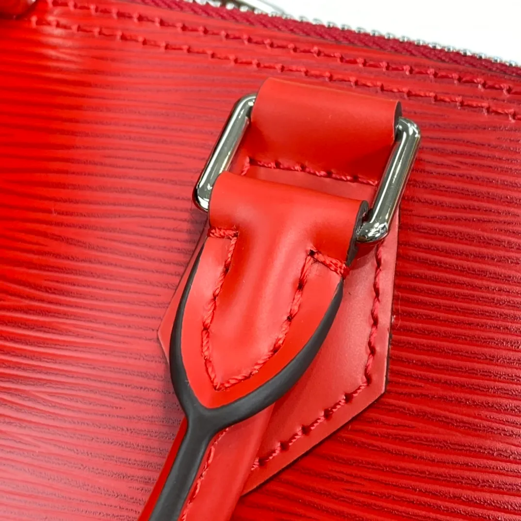 LOUIS VUITTON ALMA BB HANDBAG EPI GRAINED COWHIDE LEATHER COQUELICOT RED M41160_8 LOUIS VUITTON ALMA BB HANDBAG EPI GRAINED COWHIDE LEATHER COQUELICOT RED M41160 8