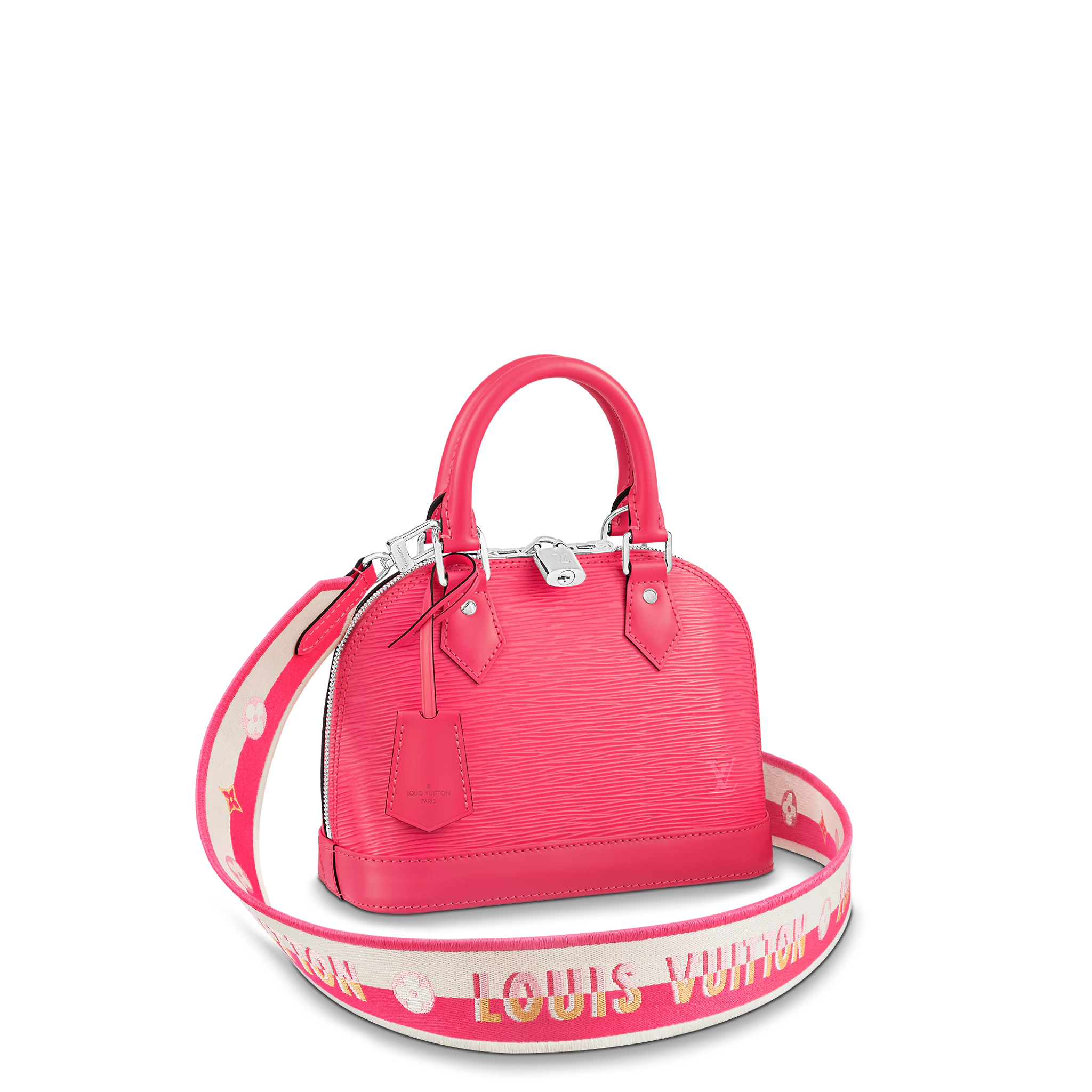 LOUIS VUITTON ALMA BB HANDBAG EPI GRAINED COWHIDE LEATHER DRAGON FRUIT PINK M59346 LOUIS VUITTON ALMA BB HANDBAG EPI GRAINED COWHIDE LEATHER DRAGON FRUIT PINK M59346
