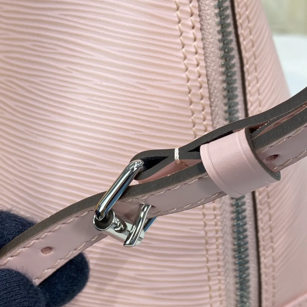 LOUIS VUITTON ALMA BB HANDBAG EPI GRAINED COWHIDE LEATHER ROSE PINK M41327_7 LOUIS VUITTON ALMA BB HANDBAG EPI GRAINED COWHIDE LEATHER ROSE PINK M41327 7