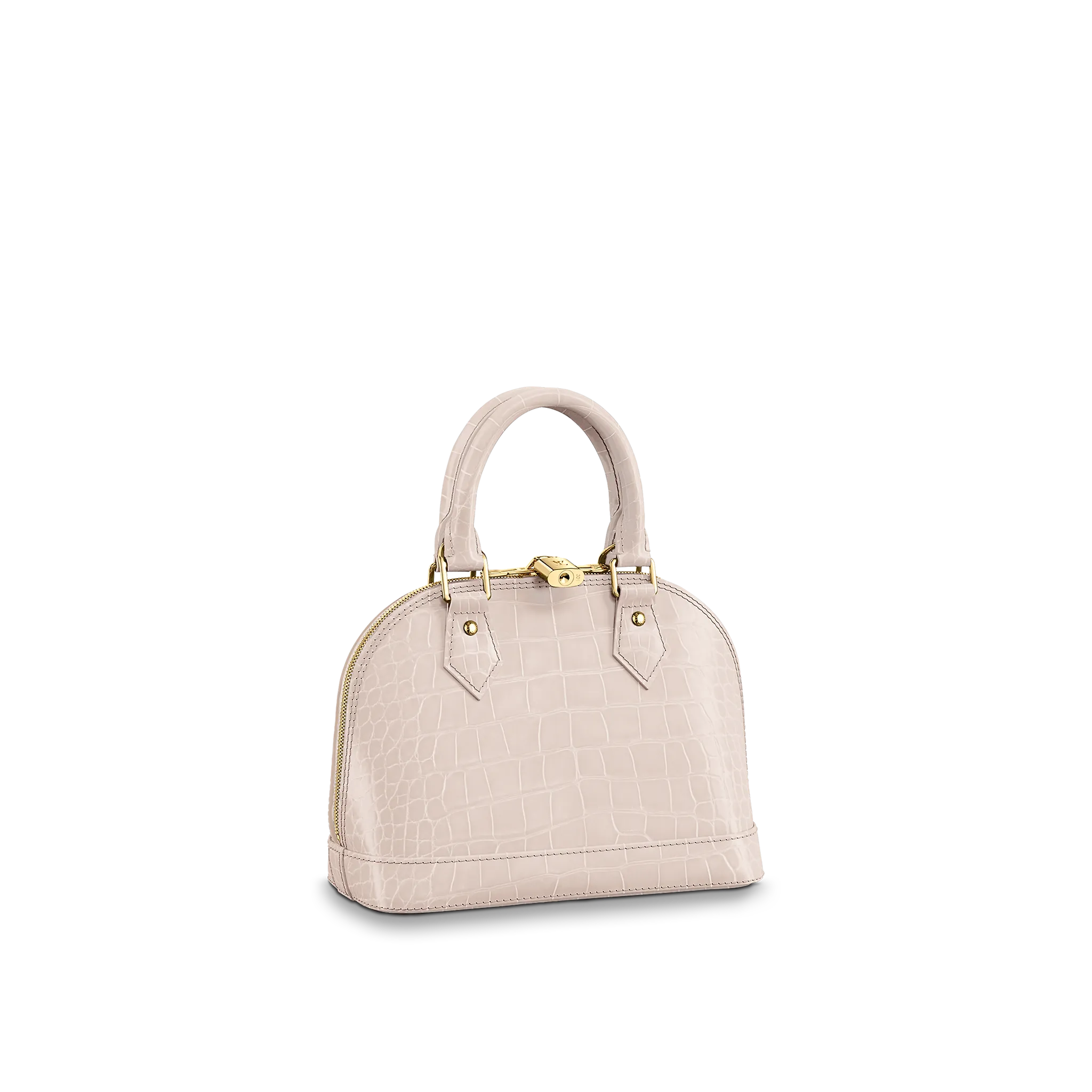 LOUIS VUITTON ALMA BB HANDBAG MATTE ALLIGATOR LEATHER BEIGE N96617_2 LOUIS VUITTON ALMA BB HANDBAG MATTE ALLIGATOR LEATHER BEIGE N96617 2