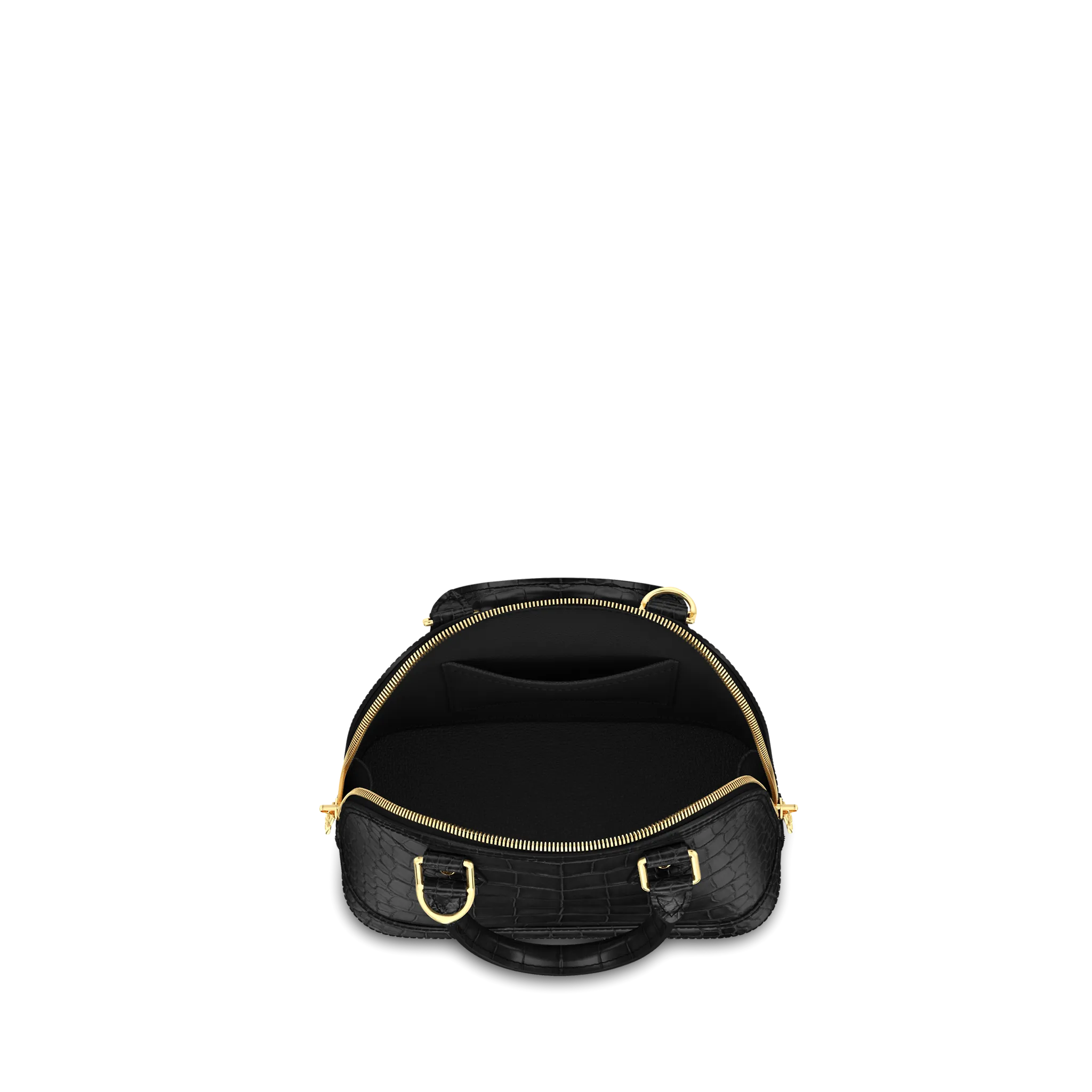 LOUIS VUITTON ALMA BB HANDBAG MATTE ALLIGATOR LEATHER MATTE BLACK N95558_3 LOUIS VUITTON ALMA BB HANDBAG MATTE ALLIGATOR LEATHER MATTE BLACK N95558 3