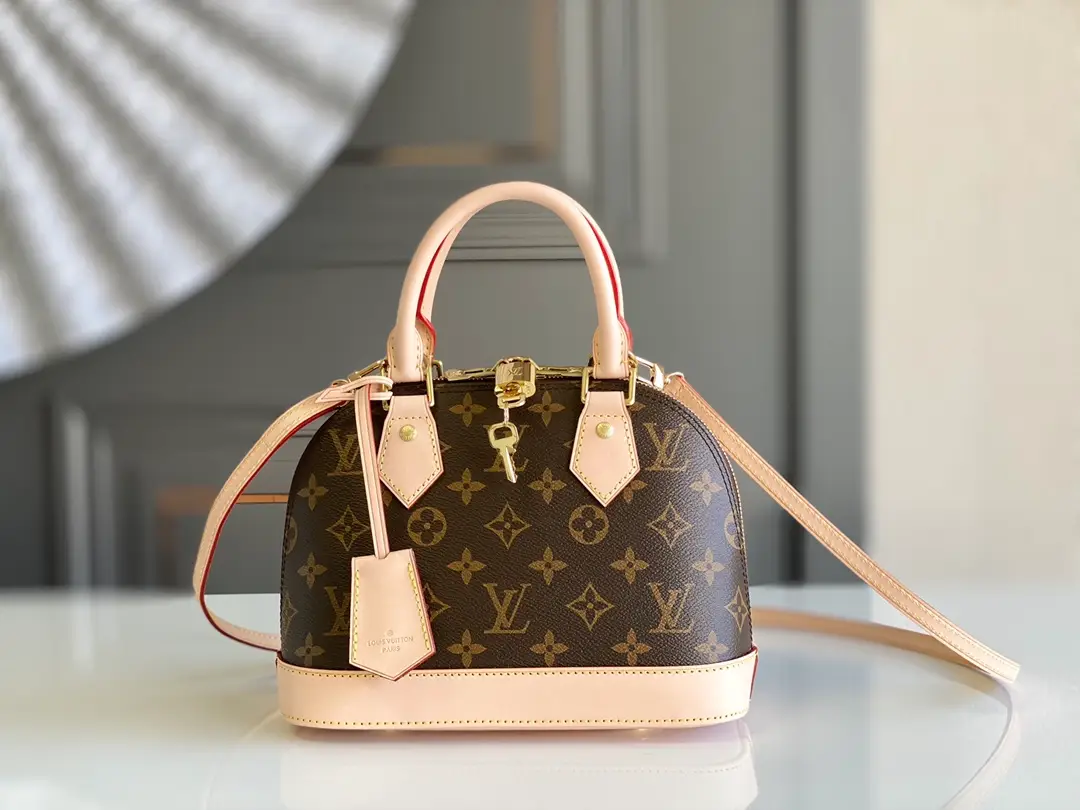 LOUIS VUITTON ALMA BB HANDBAG MONOGRAM COATED CANVAS M53152_1 LOUIS VUITTON ALMA BB HANDBAG MONOGRAM COATED CANVAS M53152 1
