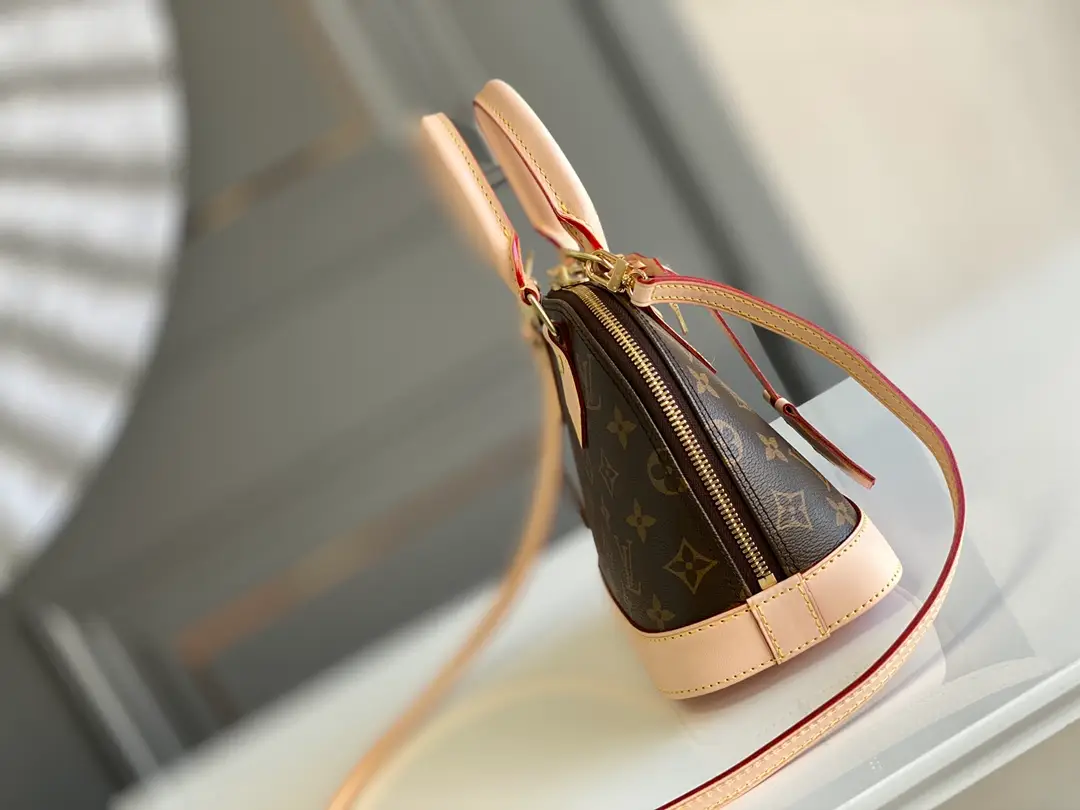 LOUIS VUITTON ALMA BB HANDBAG MONOGRAM COATED CANVAS M53152_2 LOUIS VUITTON ALMA BB HANDBAG MONOGRAM COATED CANVAS M53152 2