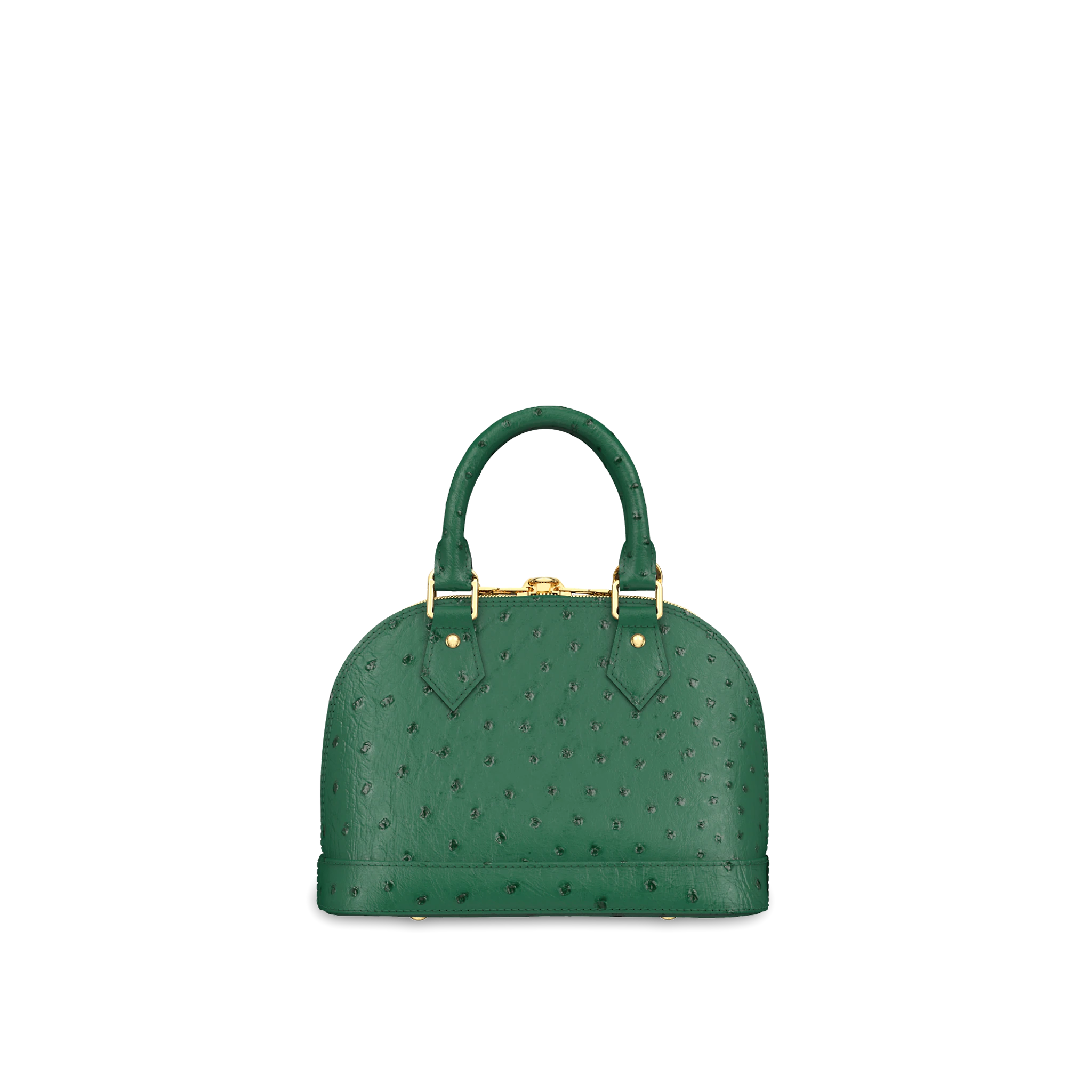 LOUIS VUITTON ALMA BB HANDBAG OSTRICH LEATHER MINT N91233_3 LOUIS VUITTON ALMA BB HANDBAG OSTRICH LEATHER MINT N91233 3