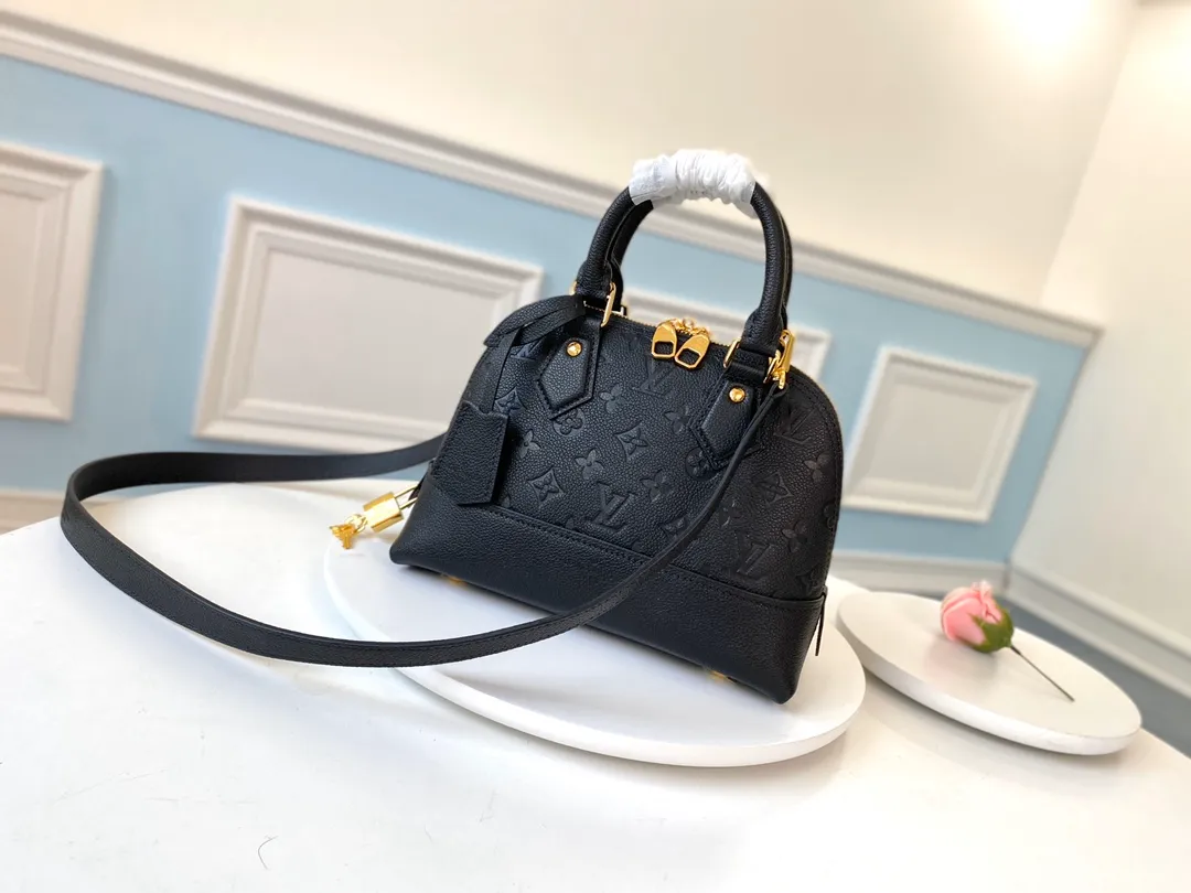 LOUIS VUITTON ALMA BB HANDBAG SUPPLE GRAINED COWHIDE LEATHER BLACK M44829_1 LOUIS VUITTON ALMA BB HANDBAG SUPPLE GRAINED COWHIDE LEATHER BLACK M44829 1