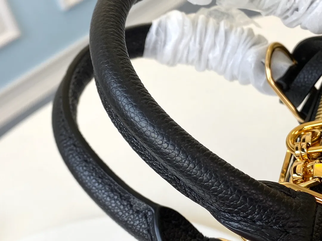 LOUIS VUITTON ALMA BB HANDBAG SUPPLE GRAINED COWHIDE LEATHER BLACK M44829_8 LOUIS VUITTON ALMA BB HANDBAG SUPPLE GRAINED COWHIDE LEATHER BLACK M44829 8