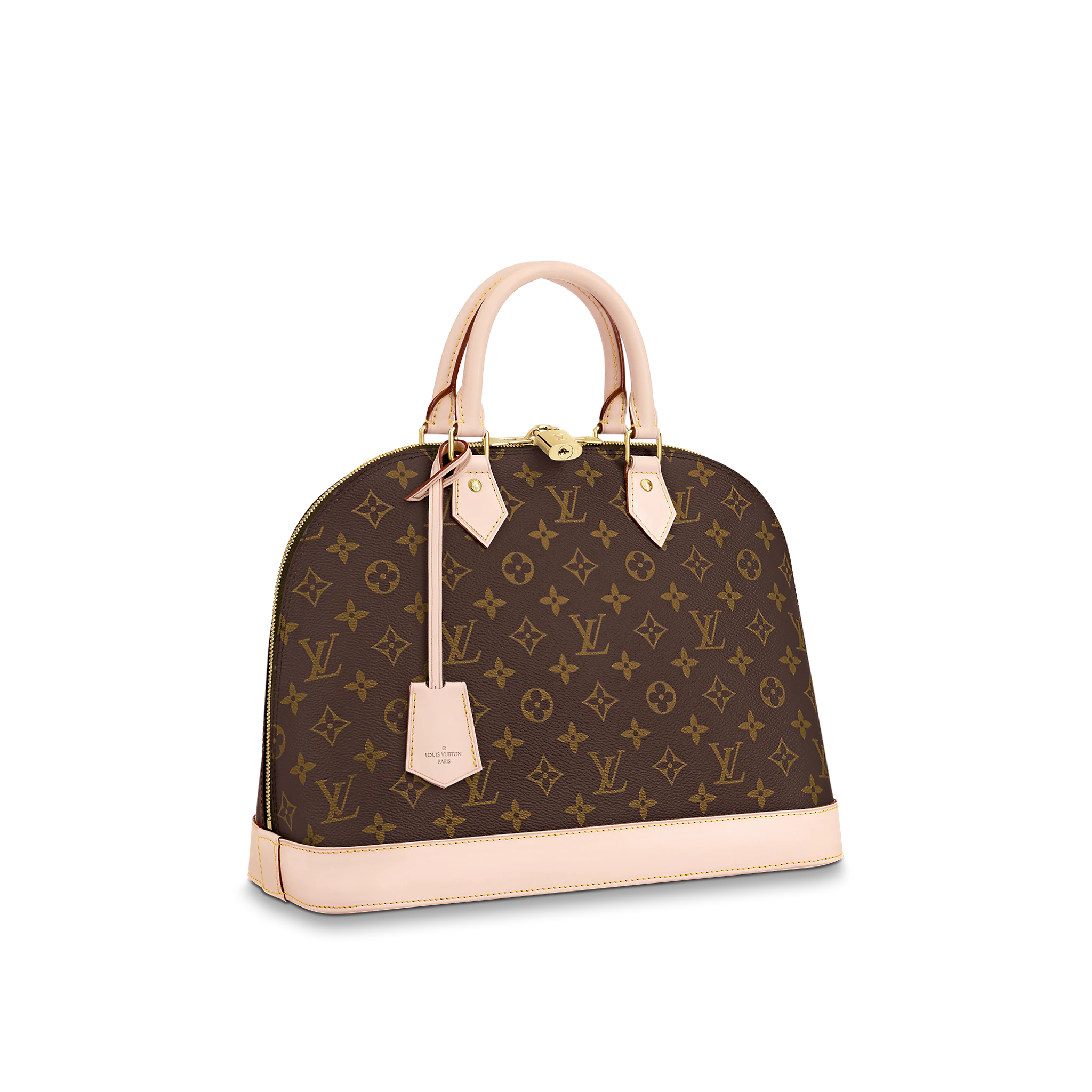LOUIS VUITTON ALMA MM HANDBAG MONOGRAM COATED CANVAS M40878 LOUIS VUITTON ALMA MM HANDBAG MONOGRAM COATED CANVAS M40878