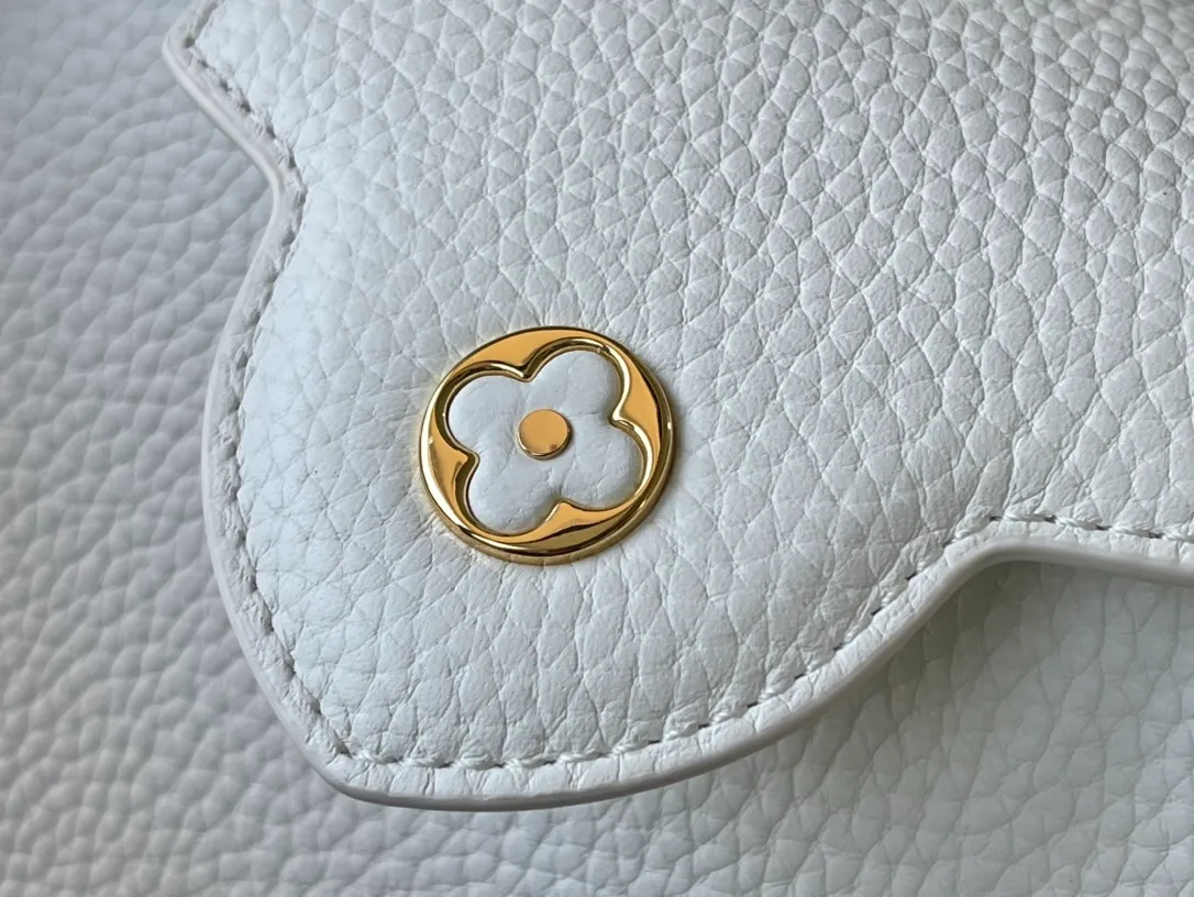 LOUIS VUITTON CAPUCINES MINI BAG PYTHON HANDLE TAURILLON LEATHER WHITE N98477_7 LOUIS VUITTON CAPUCINES MINI BAG PYTHON HANDLE TAURILLON LEATHER WHITE N98477 7