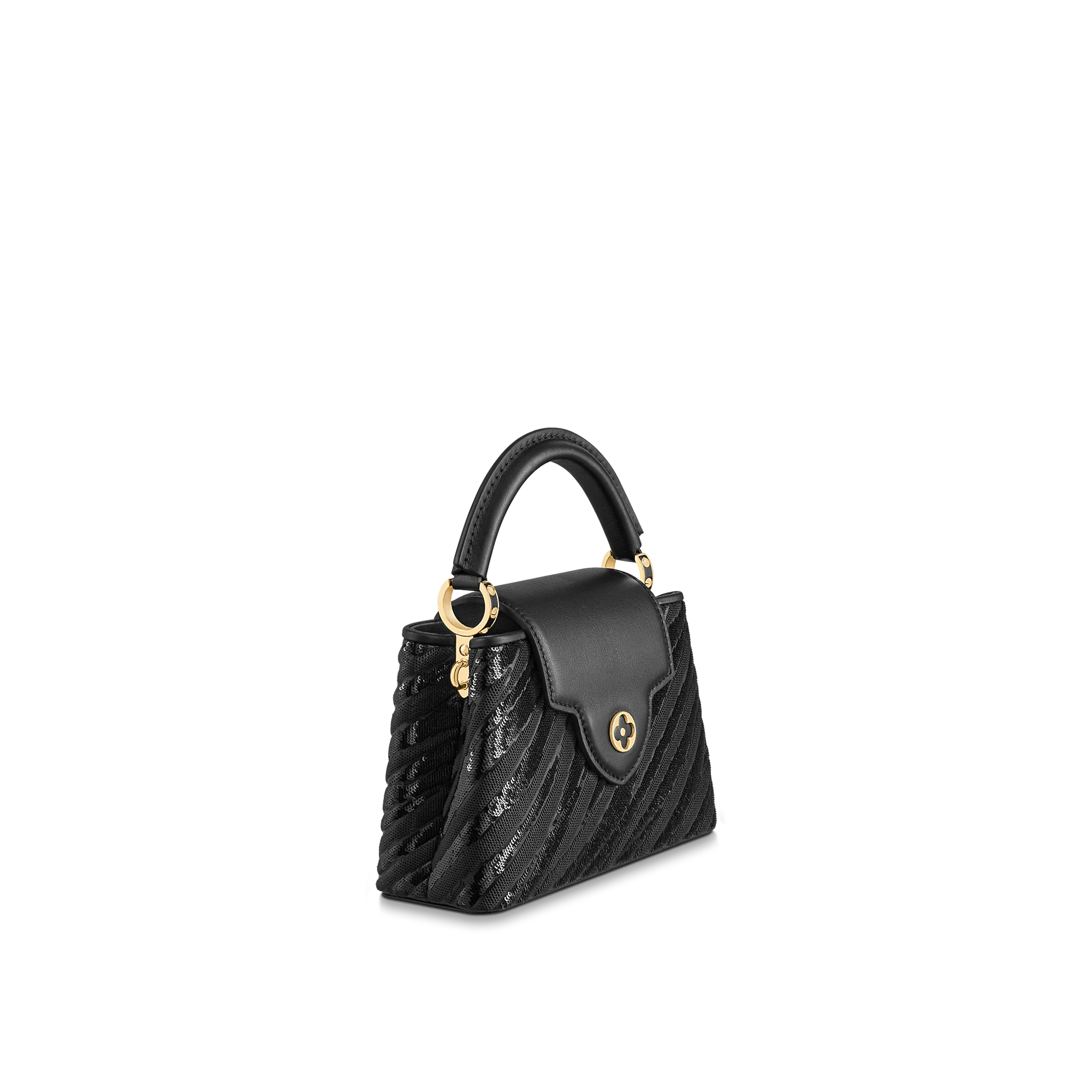 LOUIS VUITTON CAPUCINES MINI HANDBAG SEQUINS EMBROIDERED ON SATIN BLACK M59647_1 LOUIS VUITTON CAPUCINES MINI HANDBAG SEQUINS EMBROIDERED ON SATIN BLACK M59647 1