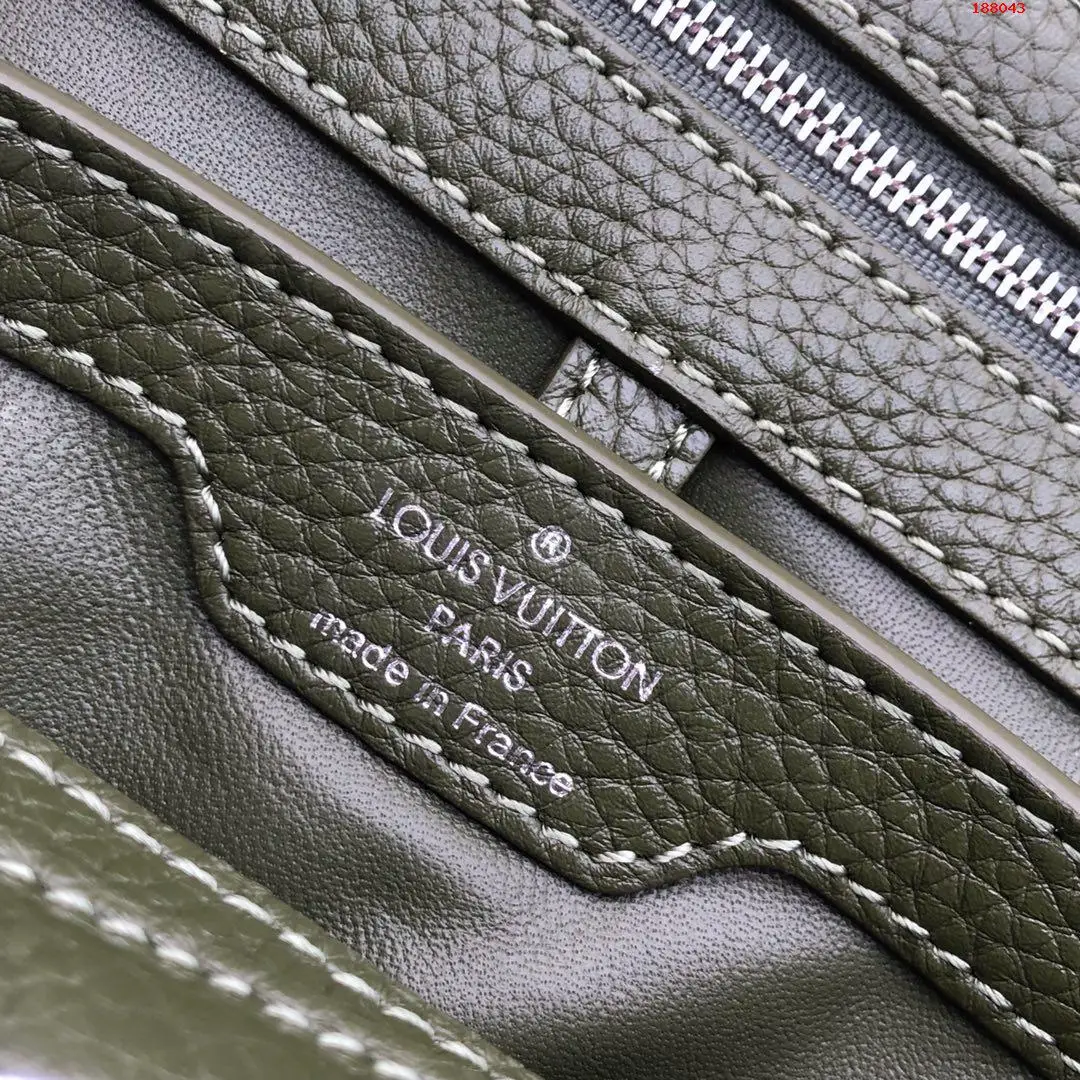 LOUIS VUITTON CAPUCINES MM BAG TAURILLON COWHIDE LEATHER AND PYTHON TRIM N93799_09 LOUIS VUITTON CAPUCINES MM BAG TAURILLON COWHIDE LEATHER AND PYTHON TRIM N93799 09