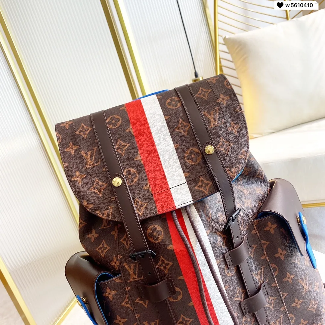LOUIS VUITTON CHRISTOPHER MM BACKPACK MONOGRAM PATTERN M59662_5 LOUIS VUITTON CHRISTOPHER MM BACKPACK MONOGRAM PATTERN M59662 5