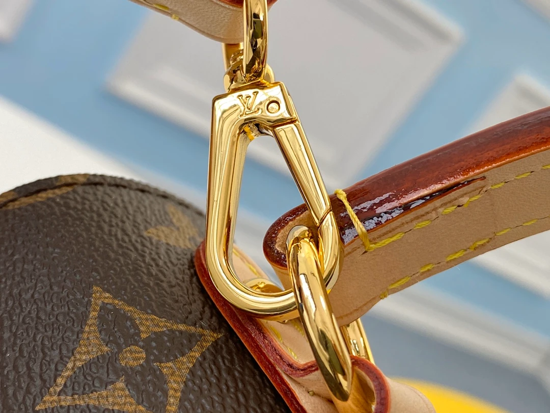 LOUIS VUITTON CLUNY MM HANDBAG MONOGRAM COATED CANVAS GLACIER BLUE M42735_8 LOUIS VUITTON CLUNY MM HANDBAG MONOGRAM COATED CANVAS GLACIER BLUE M42735 8