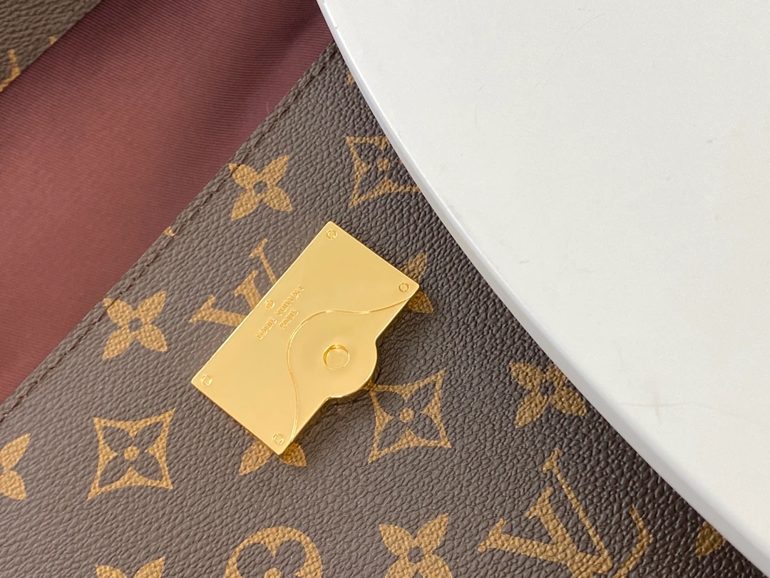 LOUIS VUITTON CLUNY MM HANDBAG MONOGRAM COATED CANVAS GLACIER BLUE M42735_9 LOUIS VUITTON CLUNY MM HANDBAG MONOGRAM COATED CANVAS GLACIER BLUE M42735 9