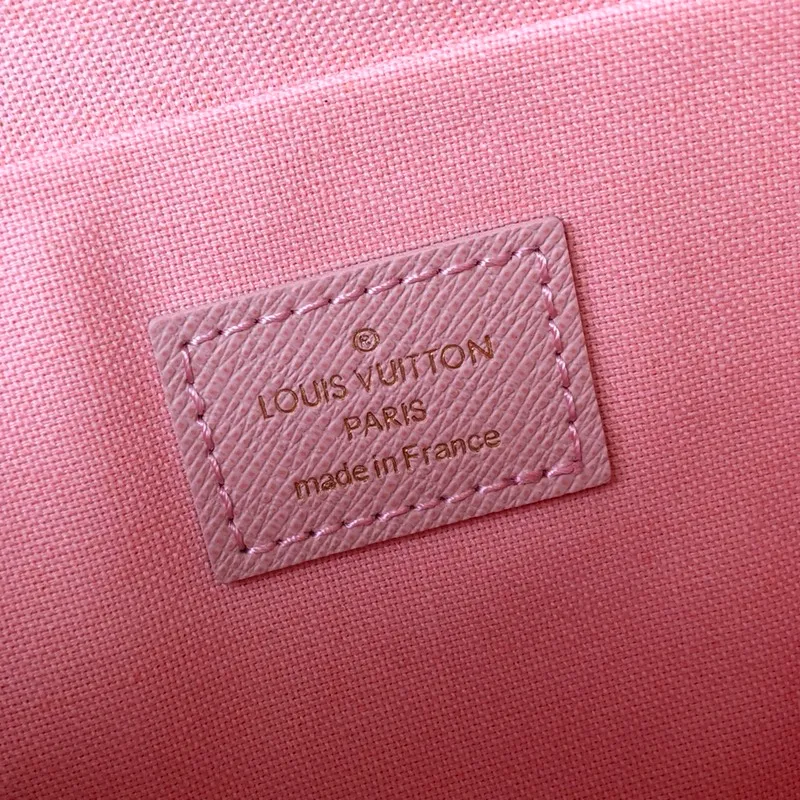 LOUIS VUITTON FÉLICIE POCHETTE BAG DAMIER AZUR COATED CANVAS N63106_8 LOUIS VUITTON FELICIE POCHETTE BAG DAMIER AZUR COATED CANVAS N63106 8