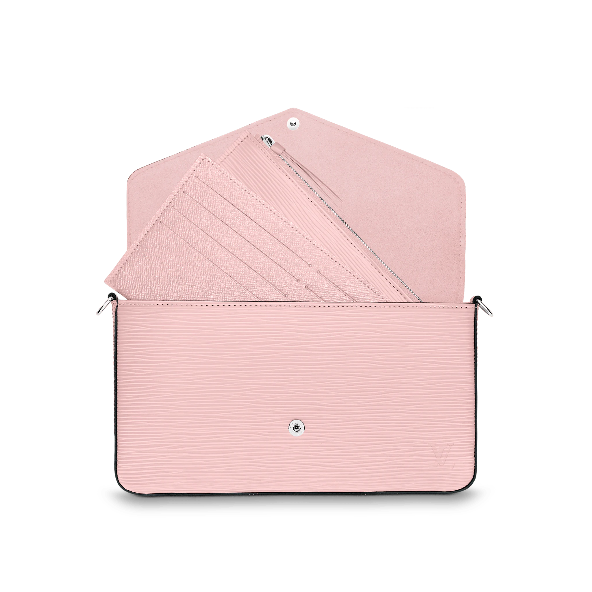 LOUIS VUITTON FÉLICIE POCHETTE BAG EPI GRAINED COWHIDE LEATHER PINK M62467_3 LOUIS VUITTON FELICIE POCHETTE BAG EPI GRAINED COWHIDE LEATHER PINK M62467 3
