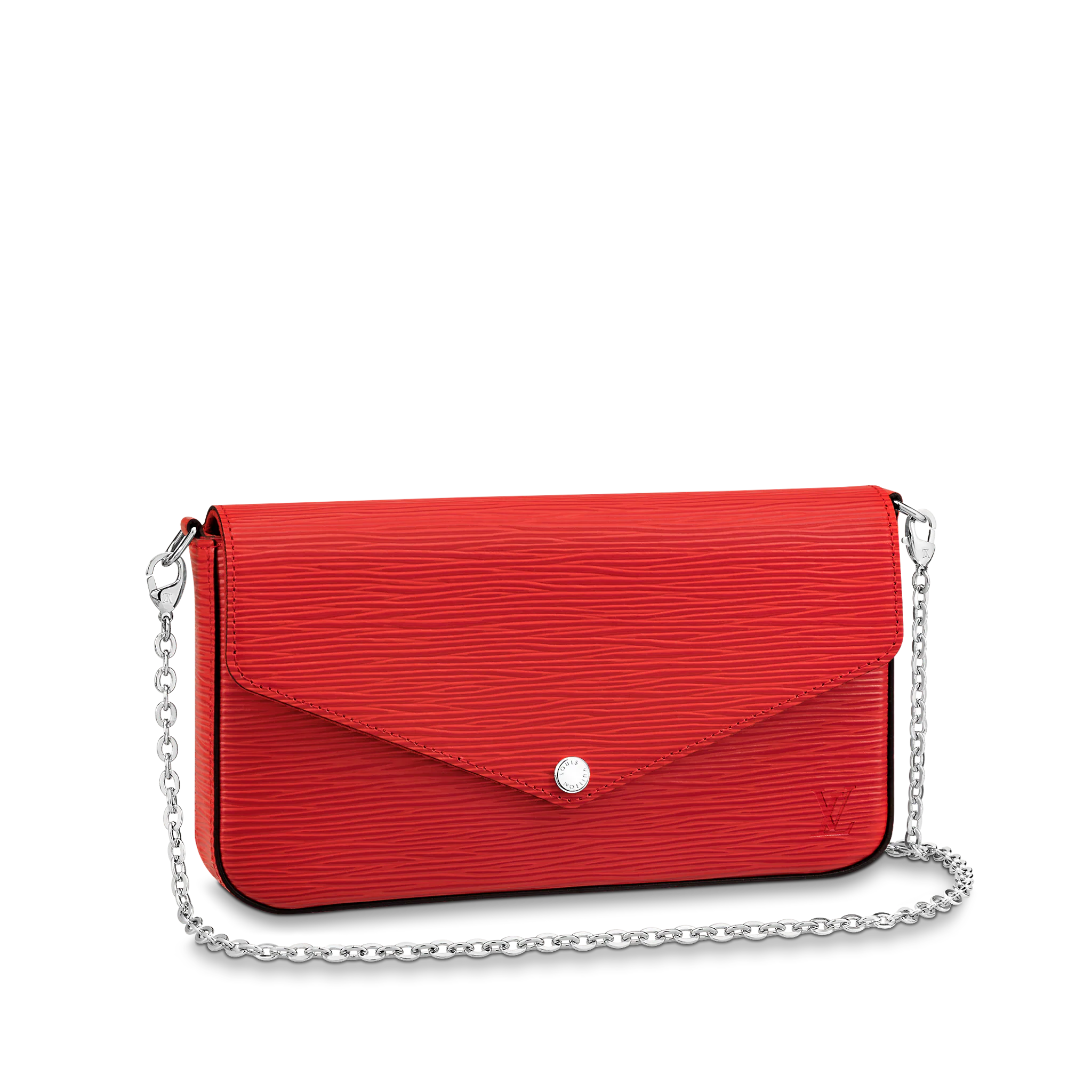 LOUIS VUITTON FÉLICIE POCHETTE BAG EPI GRAINED COWHIDE LEATHER RED M41559 LOUIS VUITTON FELICIE POCHETTE BAG EPI GRAINED COWHIDE LEATHER RED M41559