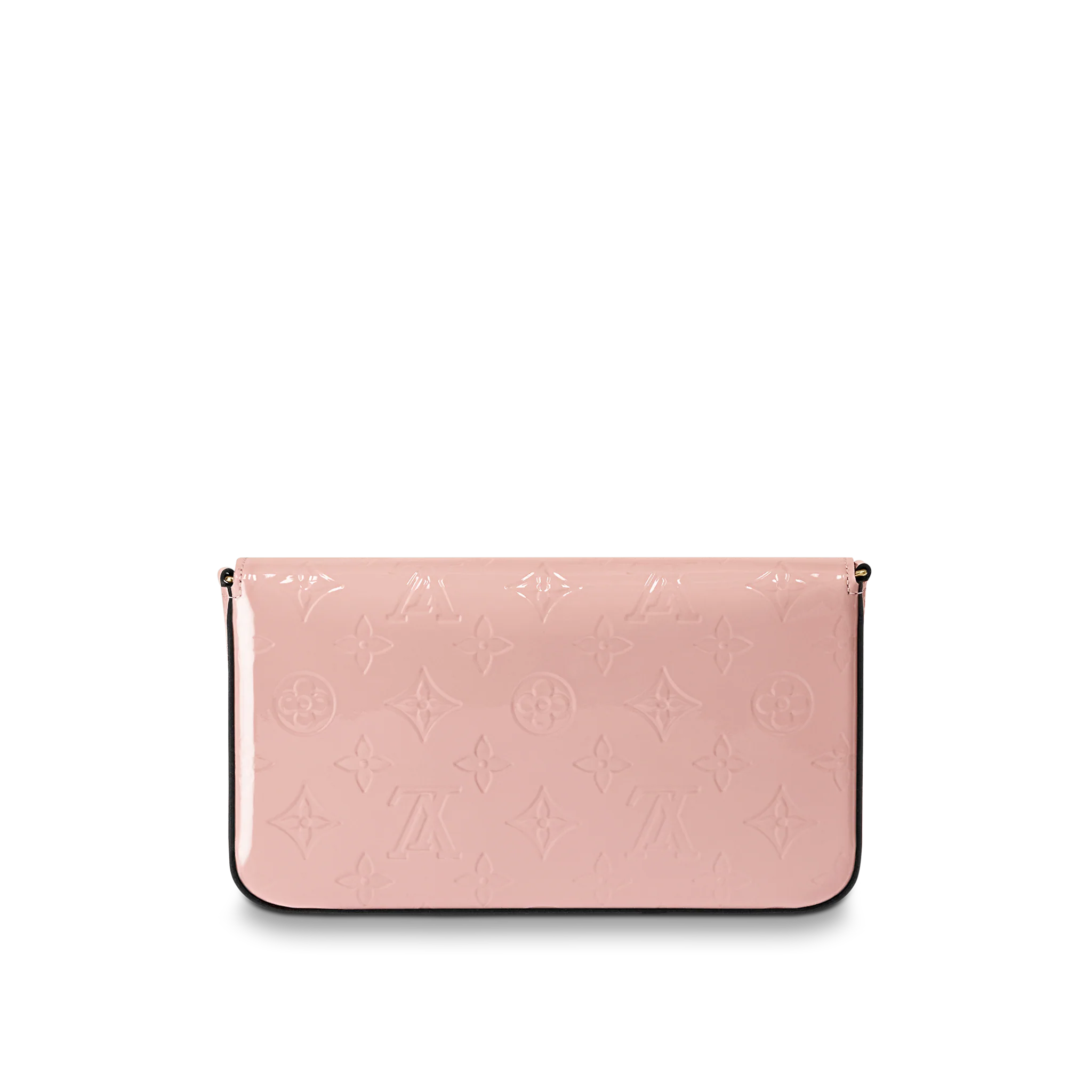 LOUIS VUITTON FÉLICIE POCHETTE BAG MONOGRAM VERNIS CALF LEATHER ROSE PINK M64358_3 LOUIS VUITTON FELICIE POCHETTE BAG MONOGRAM VERNIS CALF LEATHER ROSE PINK M64358 3