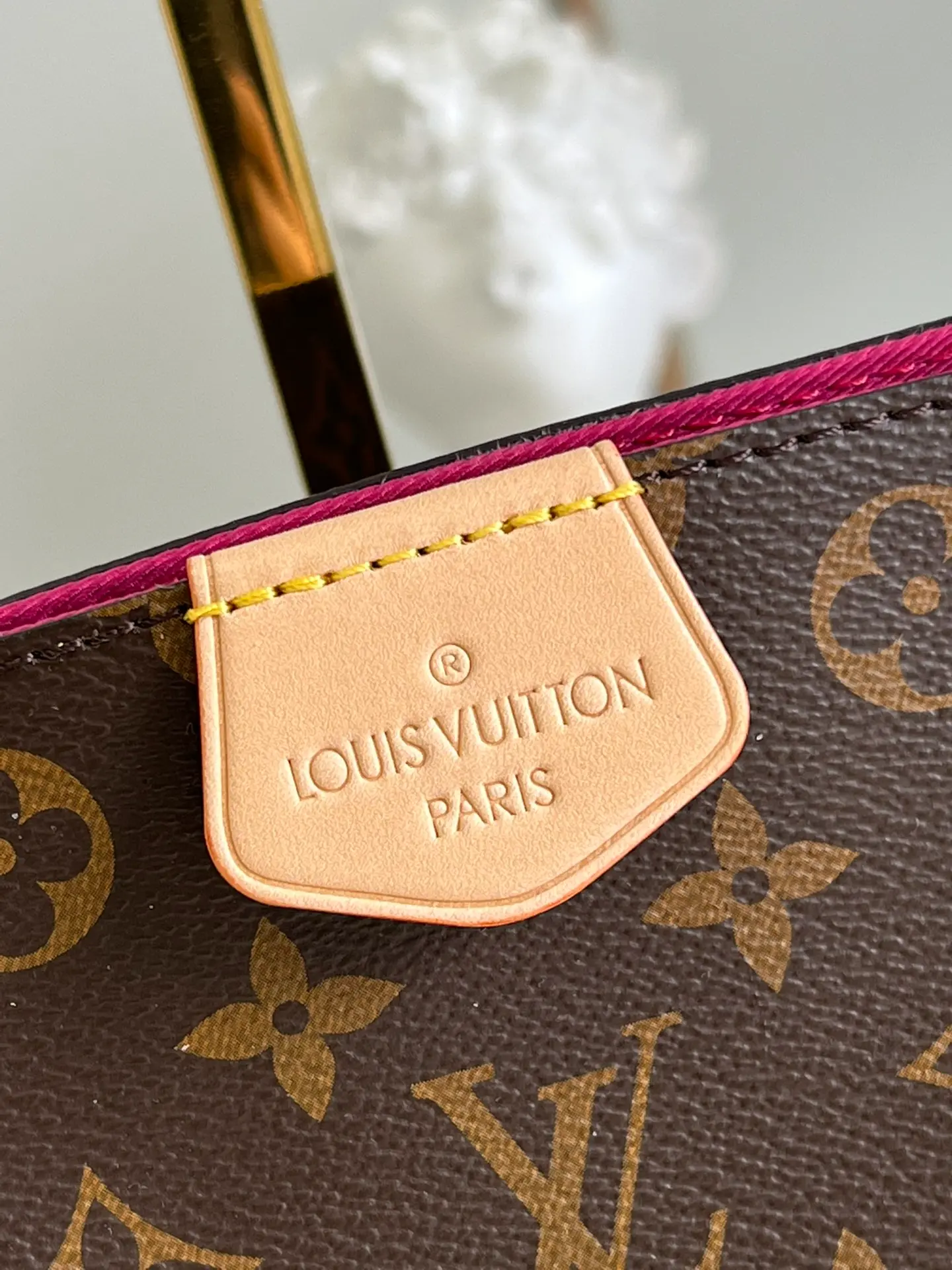 LOUIS VUITTON GRACEFUL PM HOBO BAG MONOGRAM COATED CANVAS PINK M43700_07 LOUIS VUITTON GRACEFUL PM HOBO BAG MONOGRAM COATED CANVAS PINK M43700 07