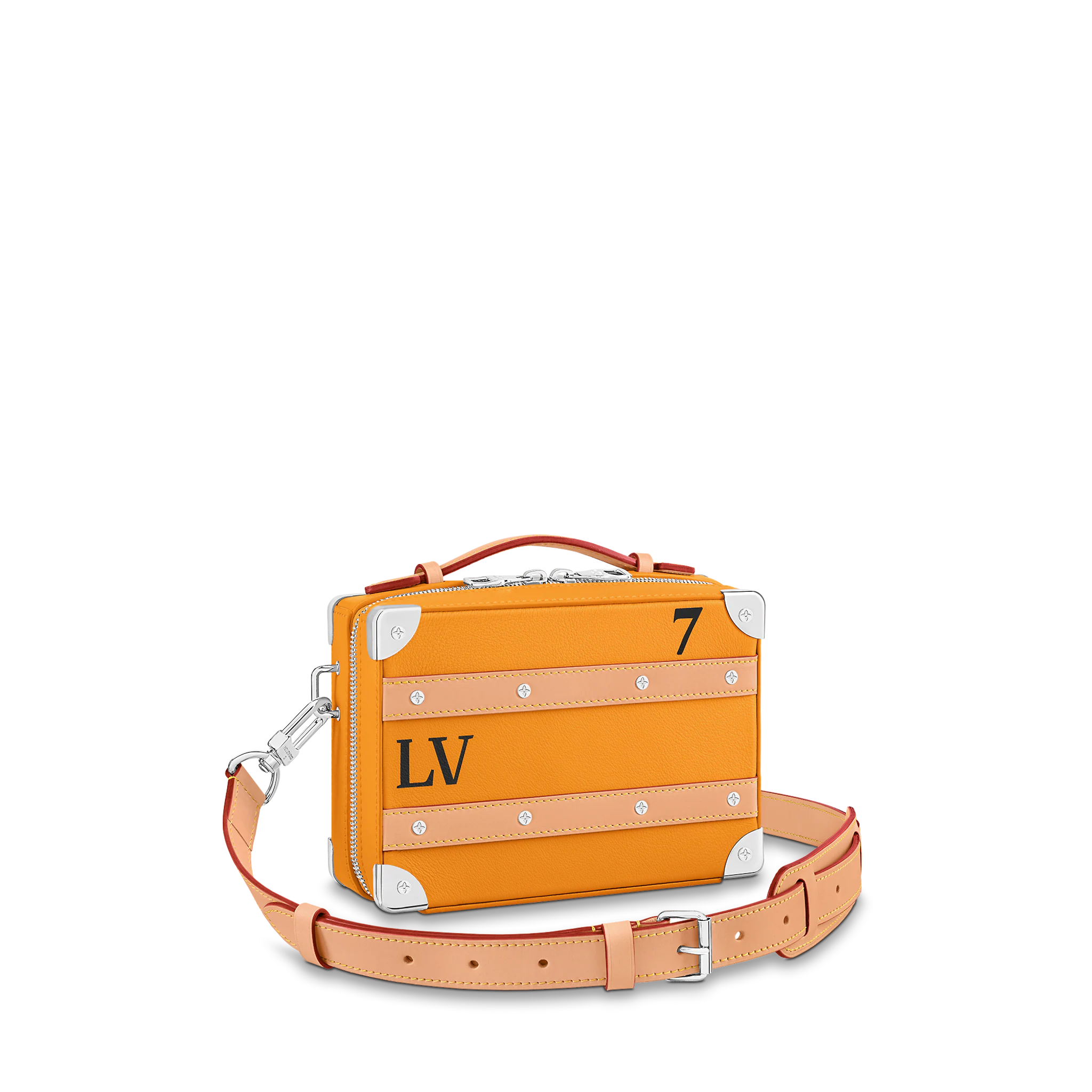 LOUIS VUITTON HANDLE SOFT TRUNK CALF LEATHER SAFFRON M59669 LOUIS VUITTON HANDLE SOFT TRUNK CALF LEATHER SAFFRON M59669