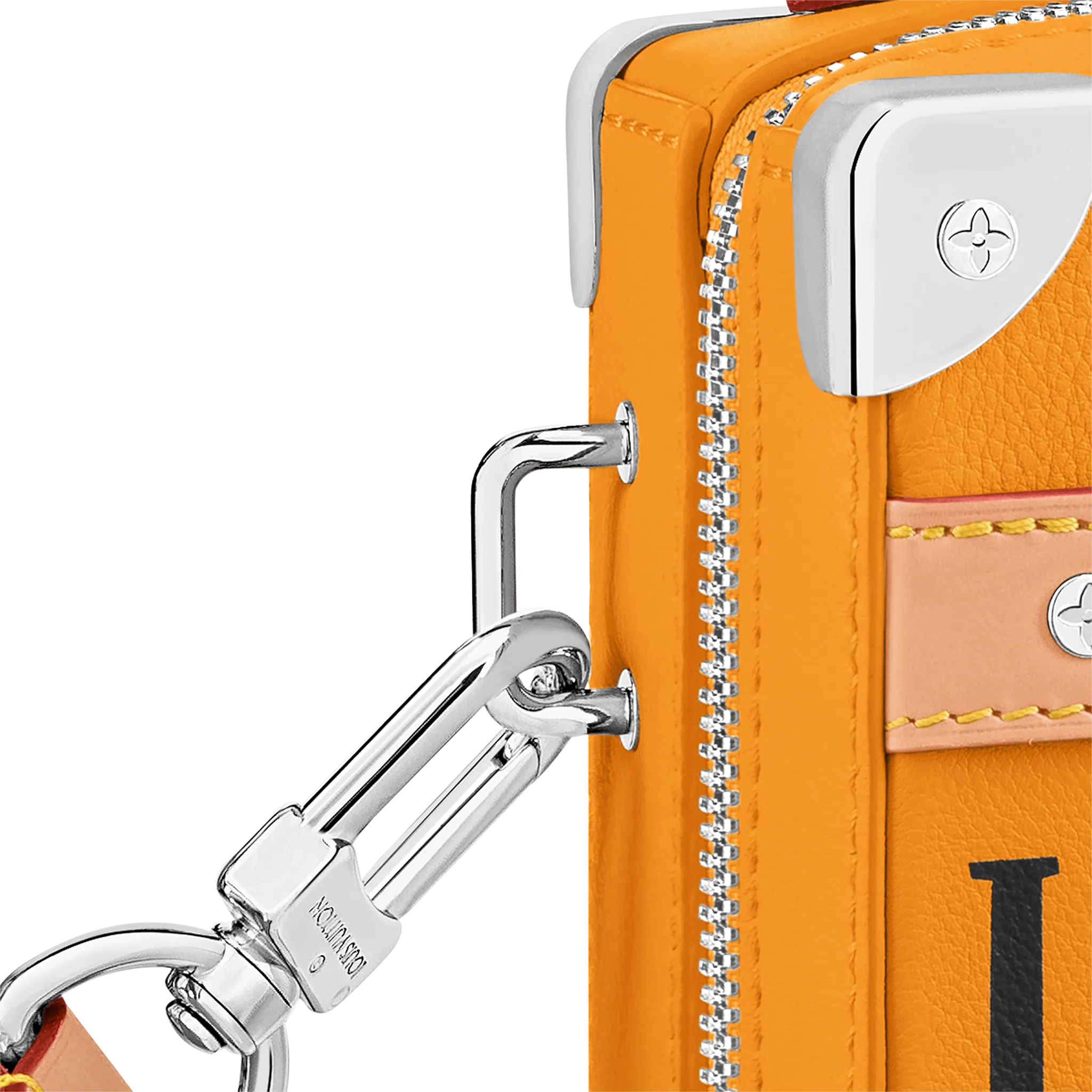 LOUIS VUITTON HANDLE SOFT TRUNK CALF LEATHER SAFFRON M59669_5 LOUIS VUITTON HANDLE SOFT TRUNK CALF LEATHER SAFFRON M59669 5